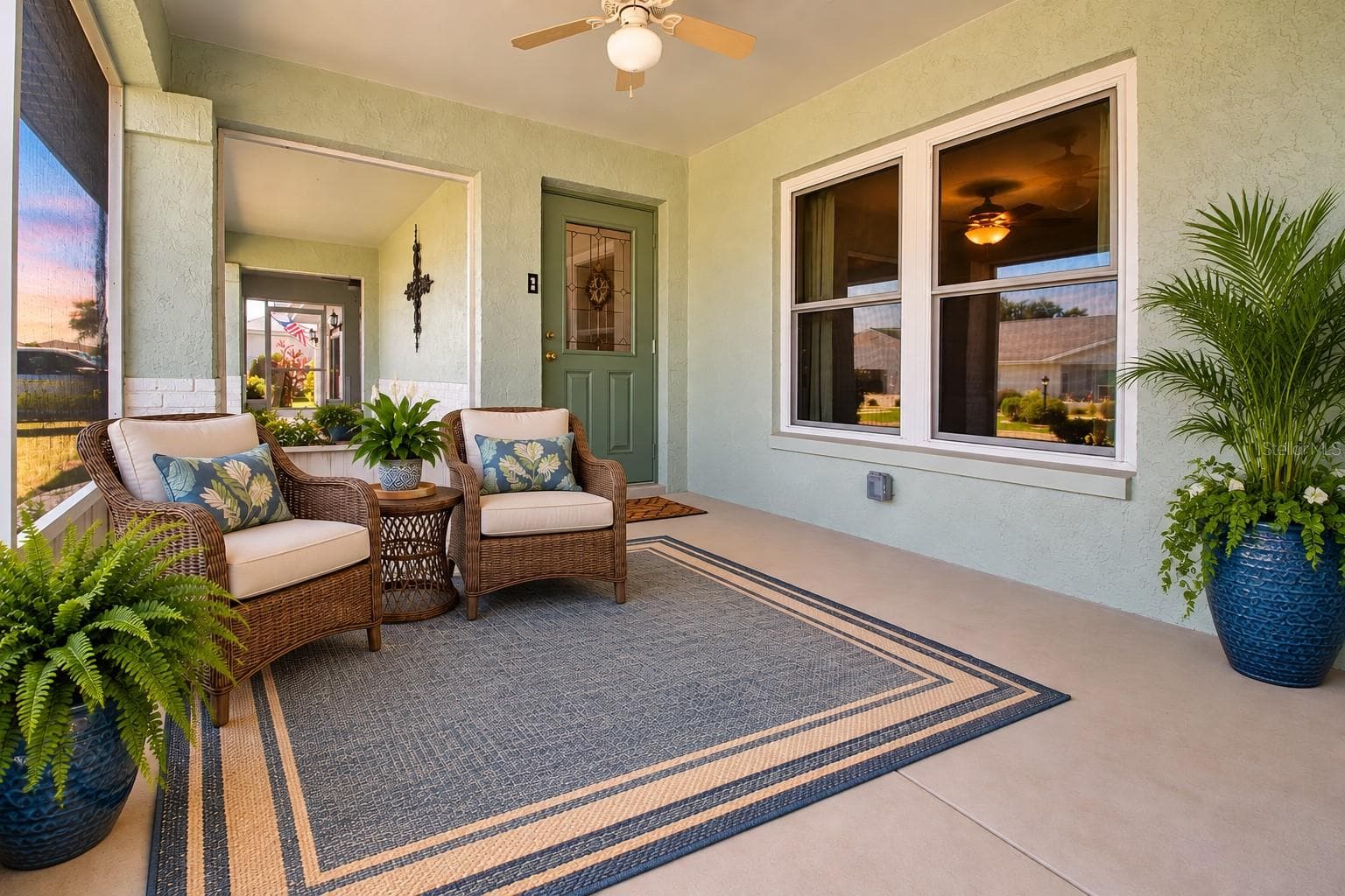 Staged Front Porch - 2108 MEADOWLARK LN, SUN CITY CENTER