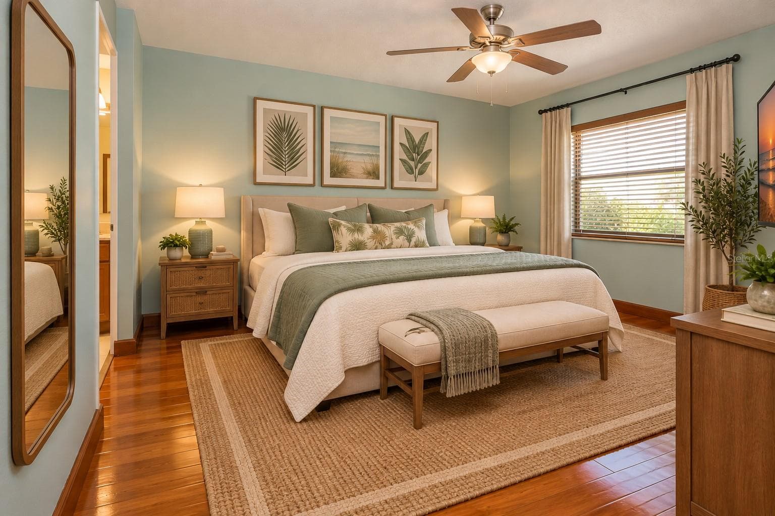 Staged Primary Bedroom - 2108 MEADOWLARK LN, SUN CITY CENTER