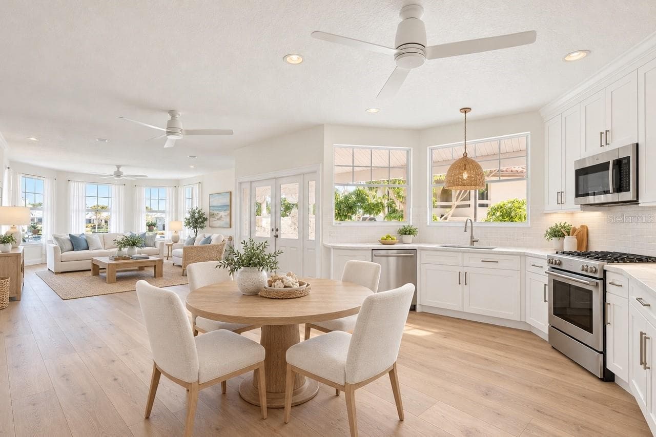 virtual staging and remodel concept. - 1660 16TH ST E, BOCA GRANDE