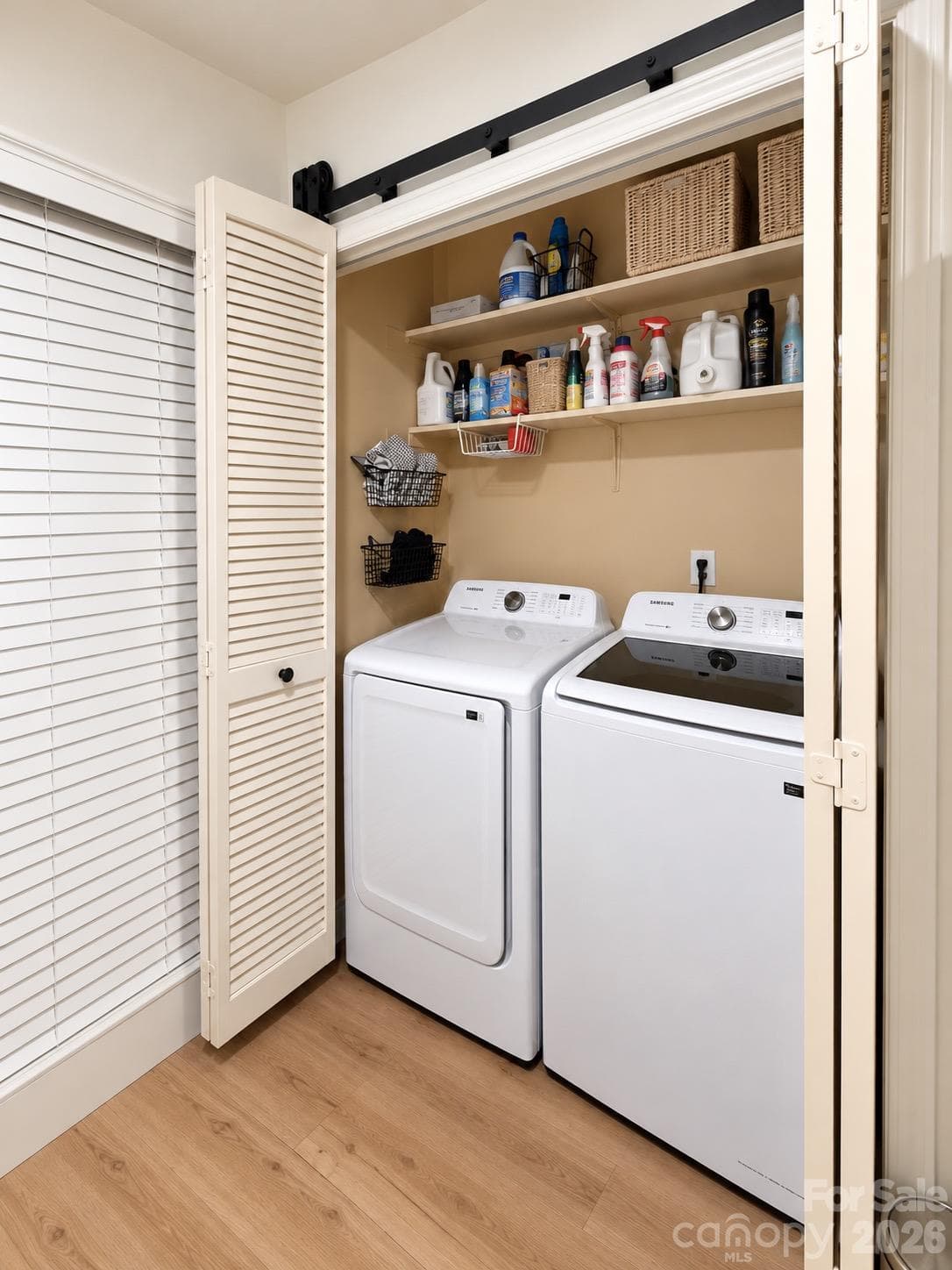 Laundry Closet in the Kitchen - 11101 Sevilla Court, Charlotte