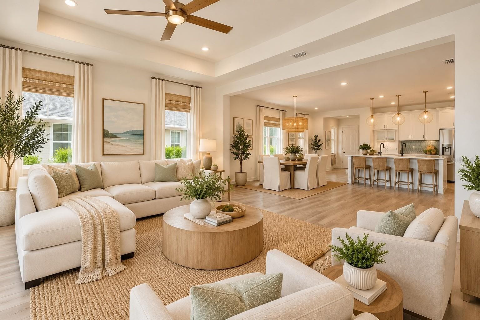 Great Room Digitally Staged - 8717 CANARD CV, PALMETTO