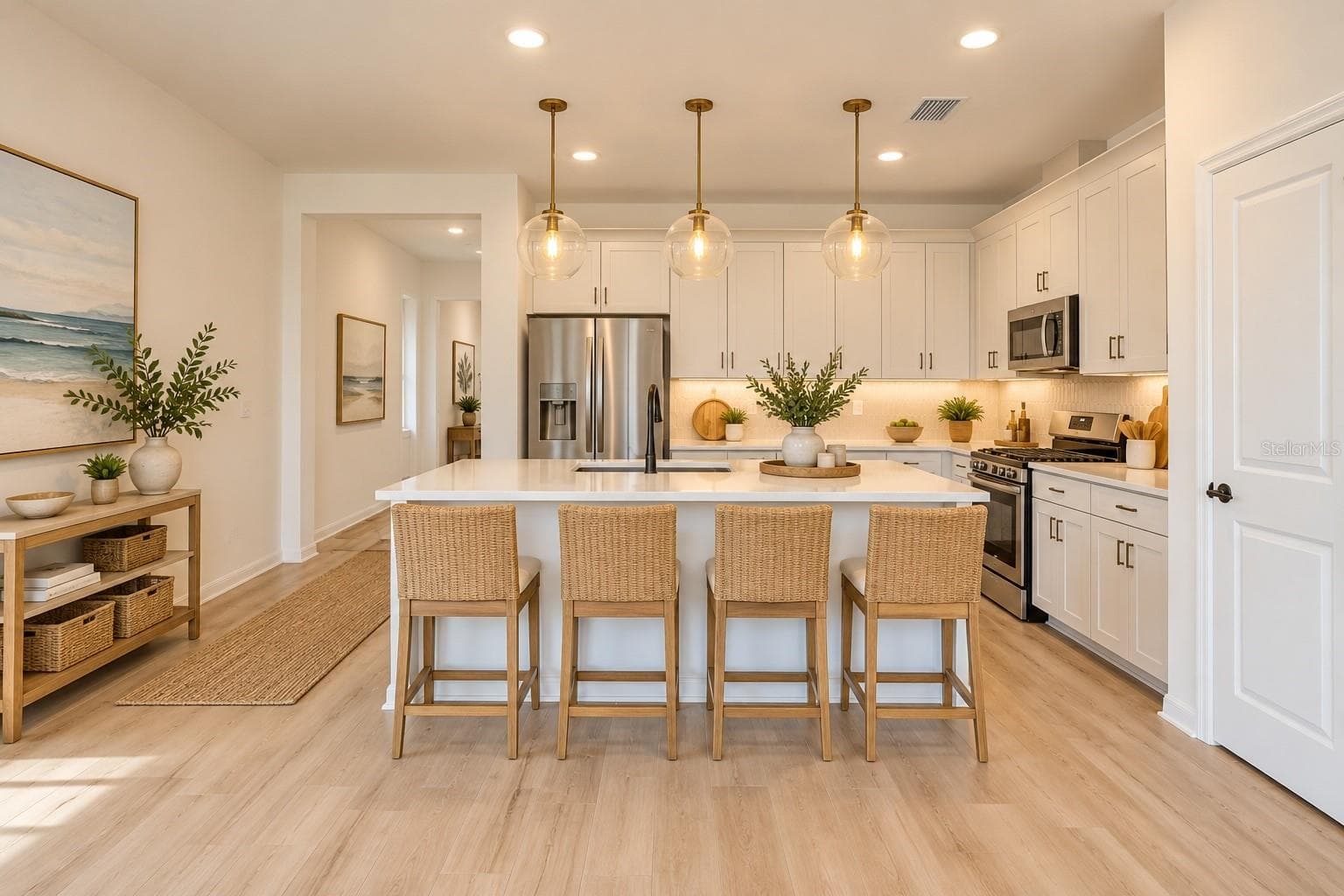 Kitchen Digitally Staged - 8717 CANARD CV, PALMETTO