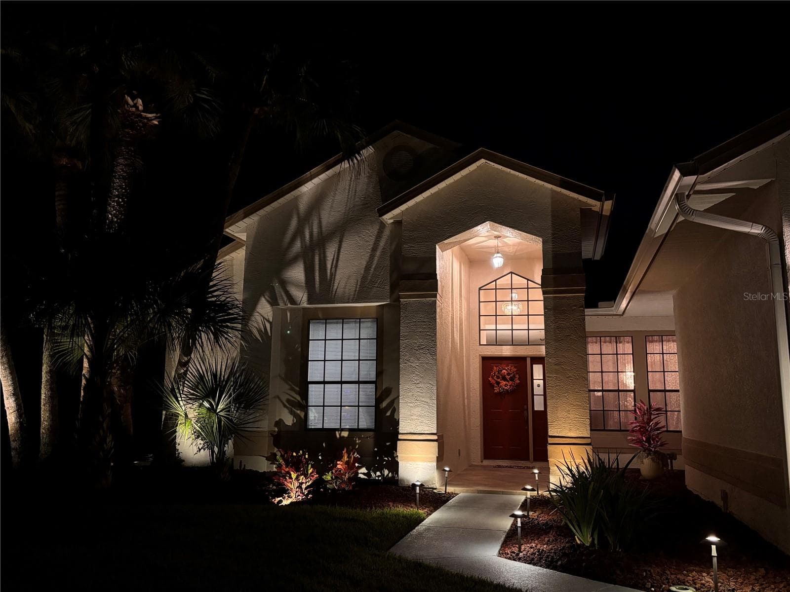 Evening view of the front entrance - 3514 OCITA DR, ORLANDO