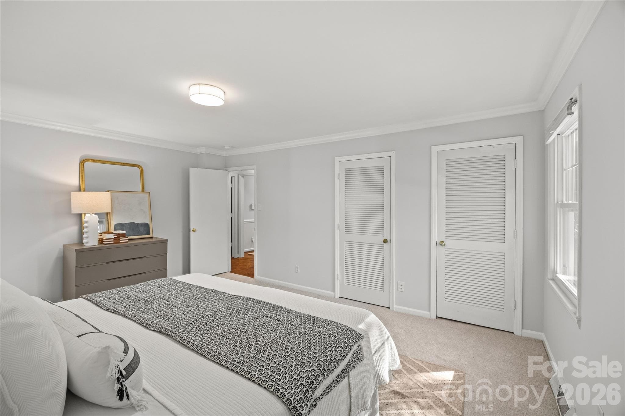 Bedroom 2 Fresh Neutral Paint and Brand New Carpet - 5132 Camilla Drive, Charlotte