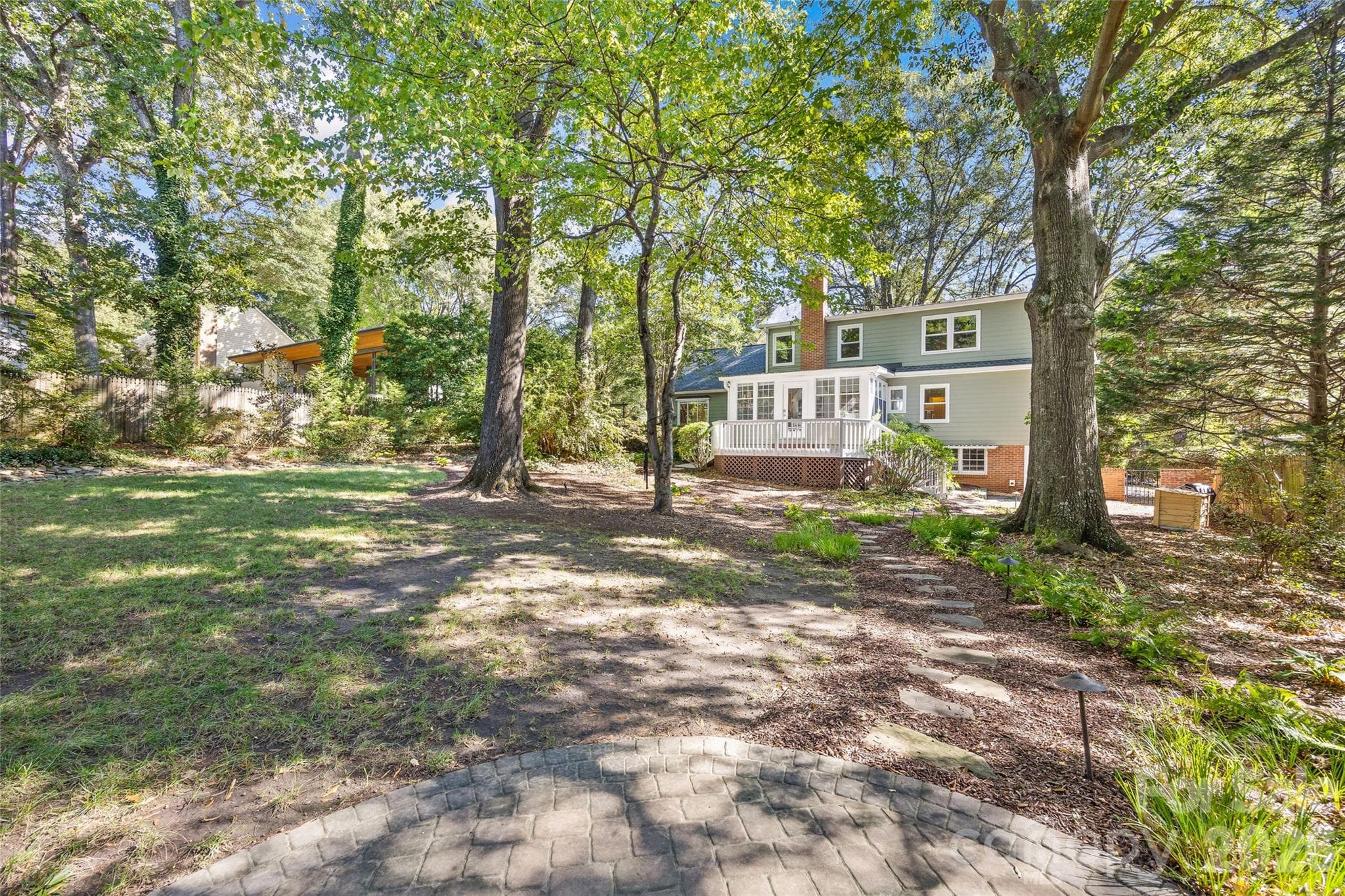 Large Level backyard - 5132 Camilla Drive, Charlotte