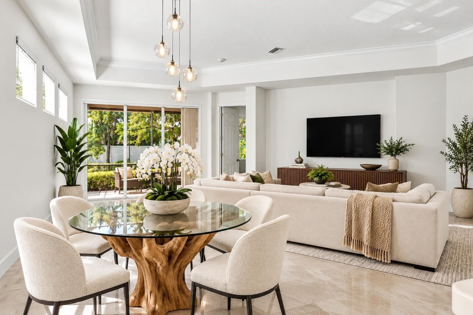Virtually staged open concept living - 4316 CALLISTA LN, SARASOTA