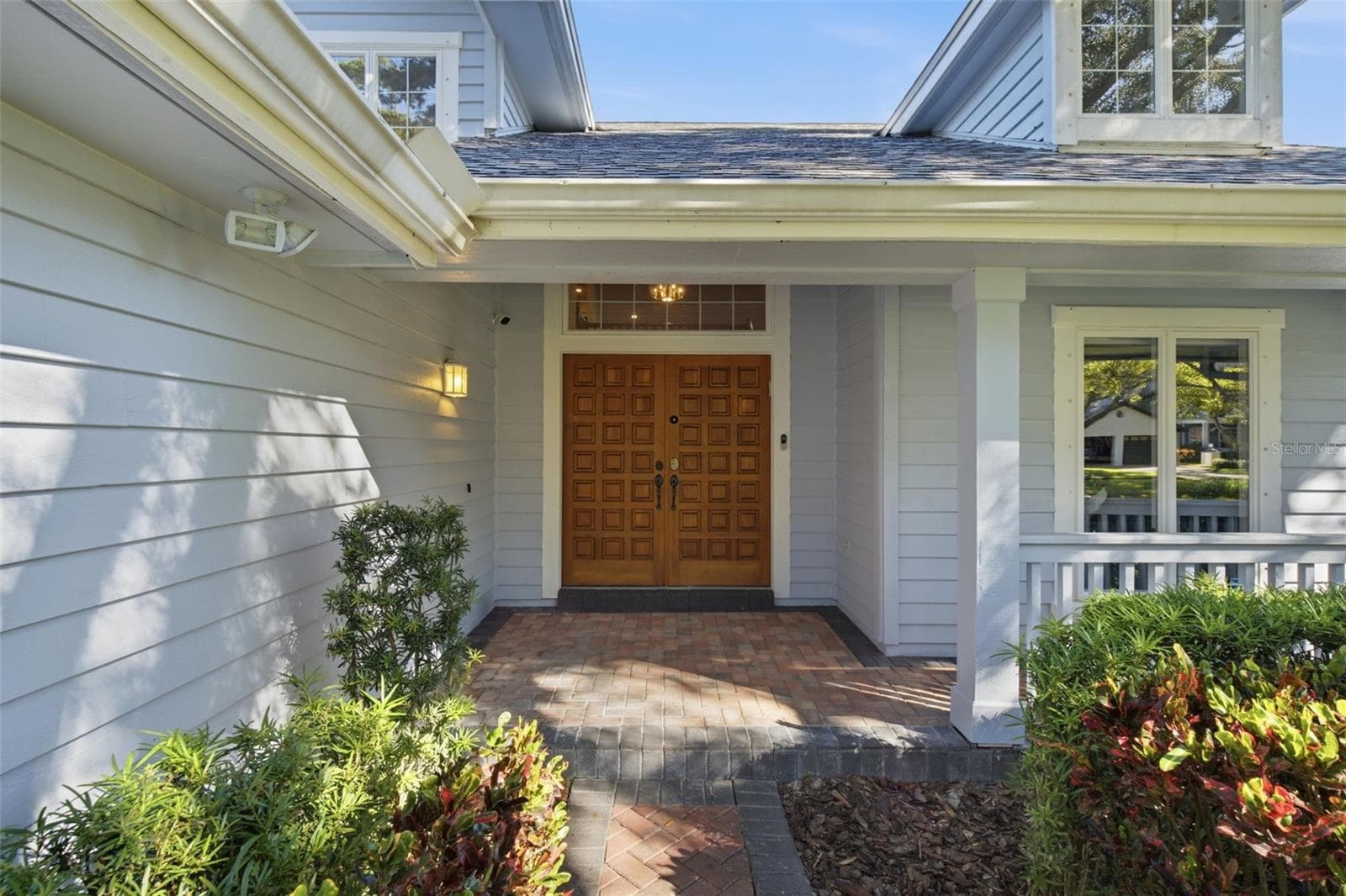 Front Entry - Double Doors, Solid Wood - 12383 WINDTREE BLVD, SEMINOLE