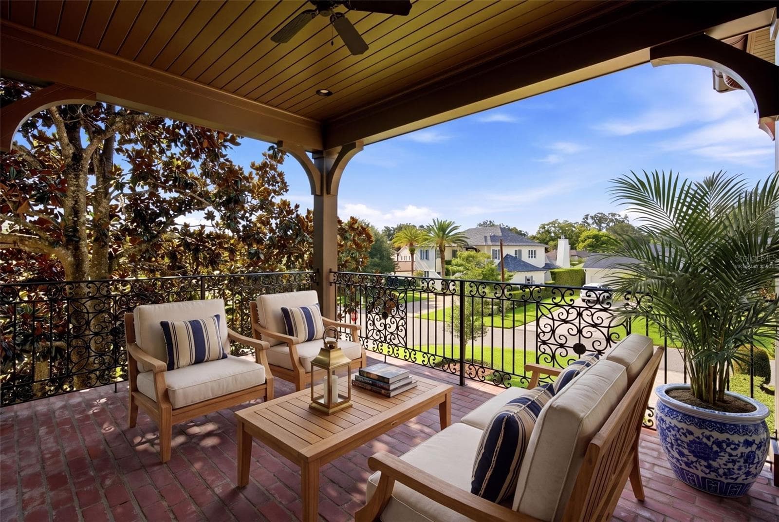 virtually staged: balcony btwn bdrm 3 & 4 - 2228 AZALEA PL, WINTER PARK
