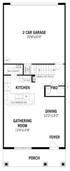Meridian Parks Aurora Craftsman First Floor - 10143 MILESTONE CIR, ORLANDO