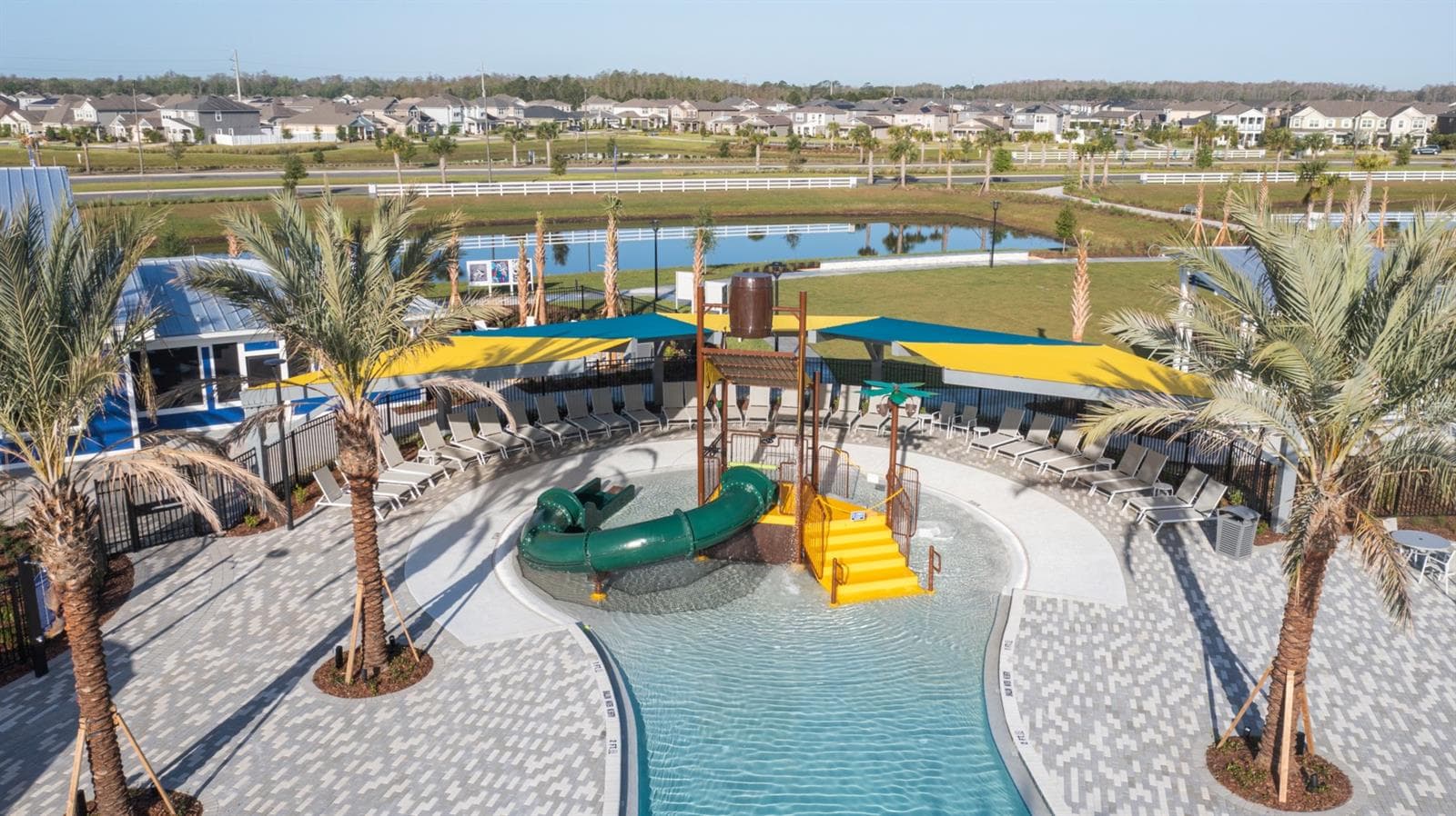 Community Pool (Aerial View) - 10155 MILESTONE CIR, ORLANDO