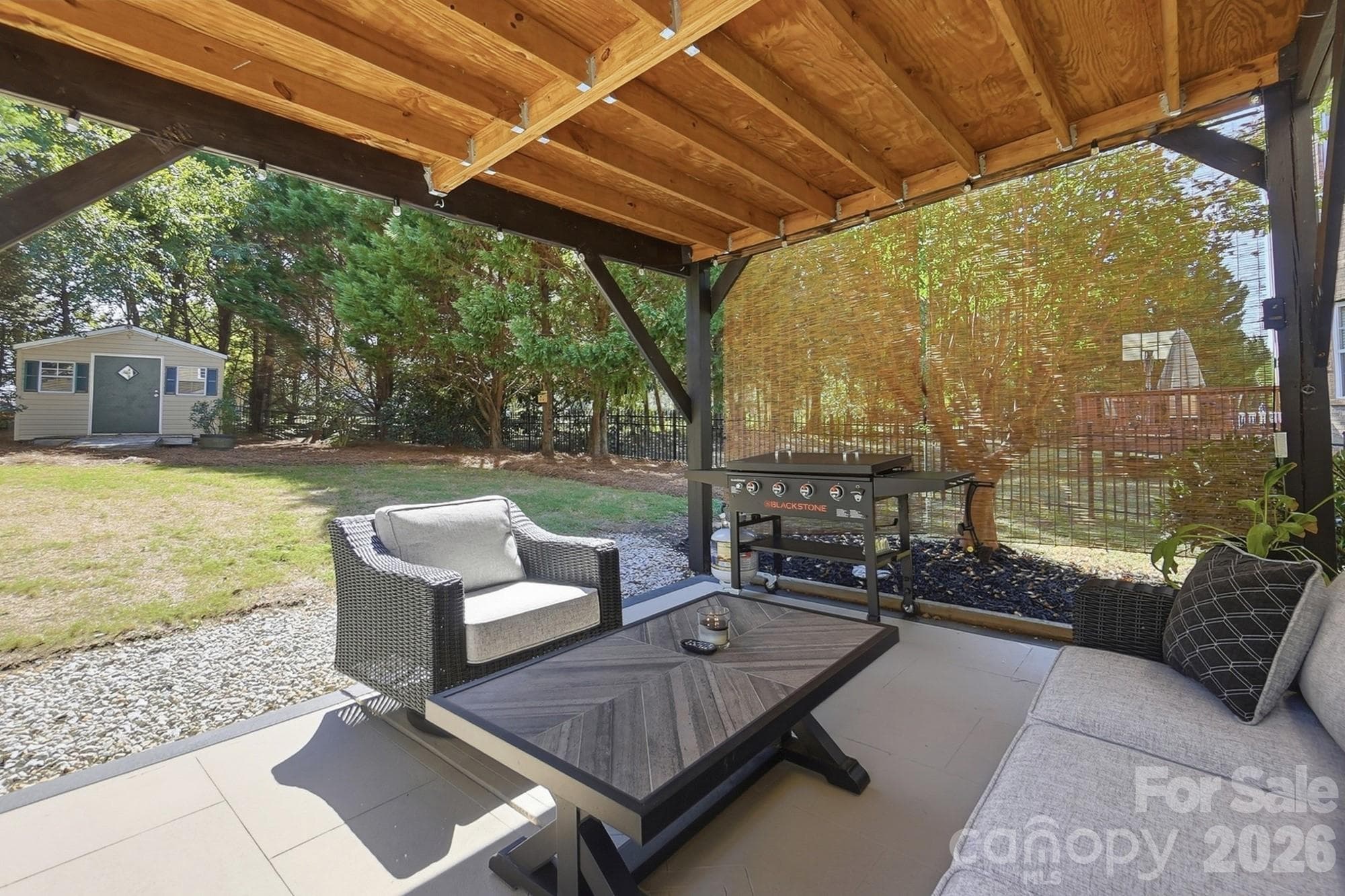 Covered Back Patio with Beautiful Views - 1103 Cooper Lane, Indian Trail