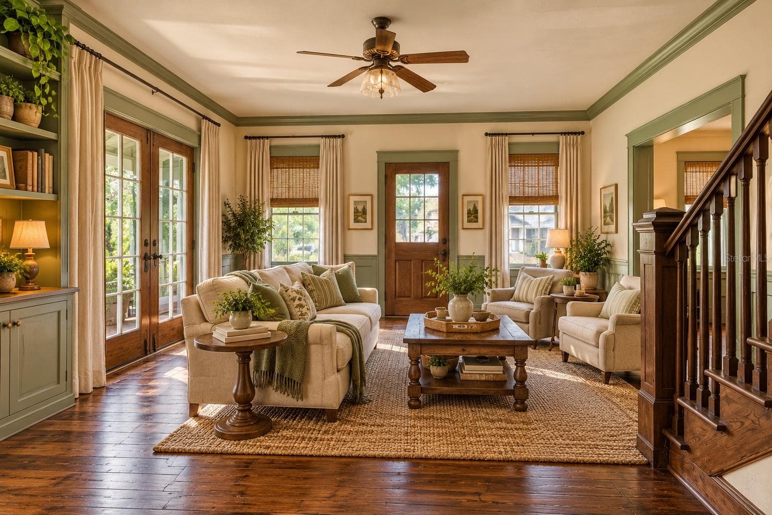Virtually Reimagined Living Room - 226 N GROSSE AVE, TARPON SPRINGS