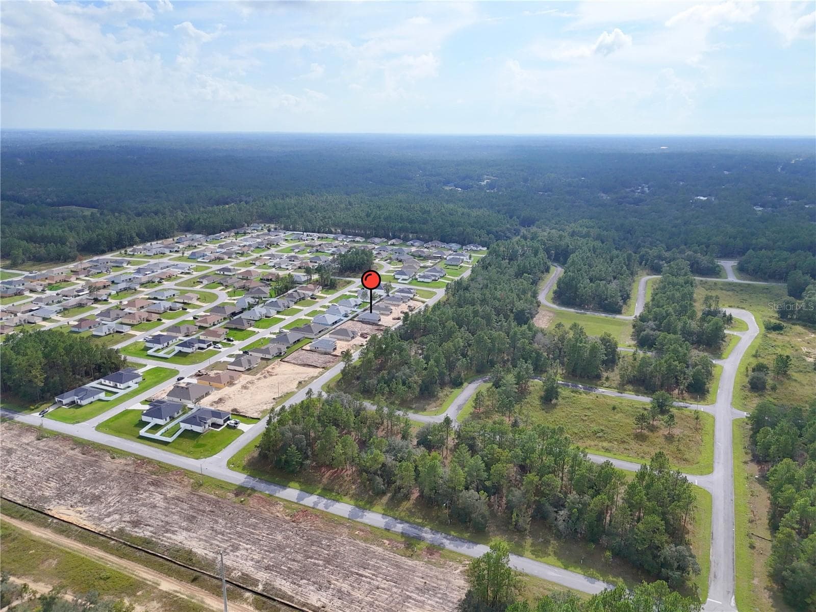 Aerial neighborhood view as of 10/13/2026 - 8441 N INCA WAY, DUNNELLON