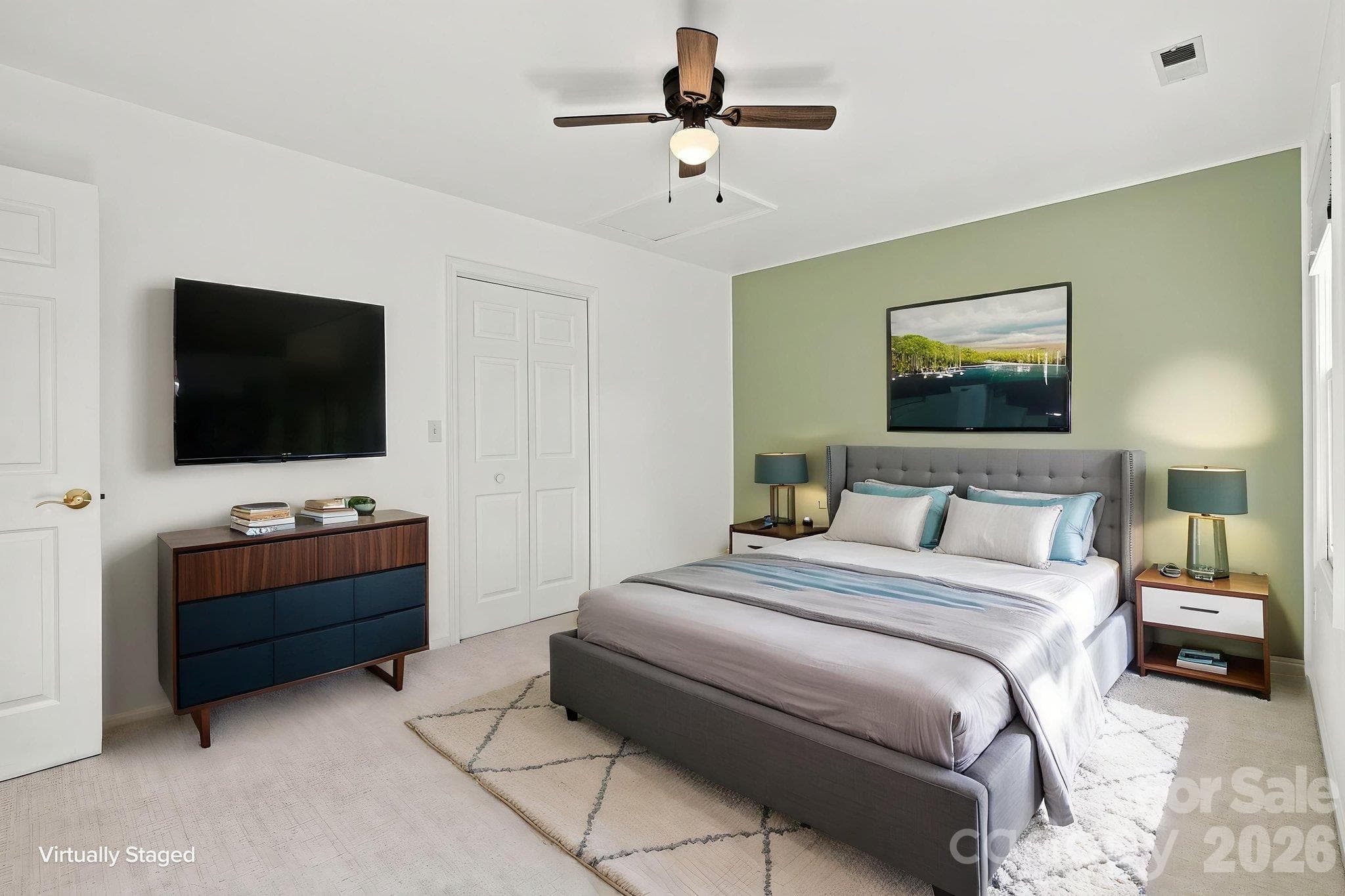 bedroom 3-upper level virtually staged - 1270 Berra Place, Hickory