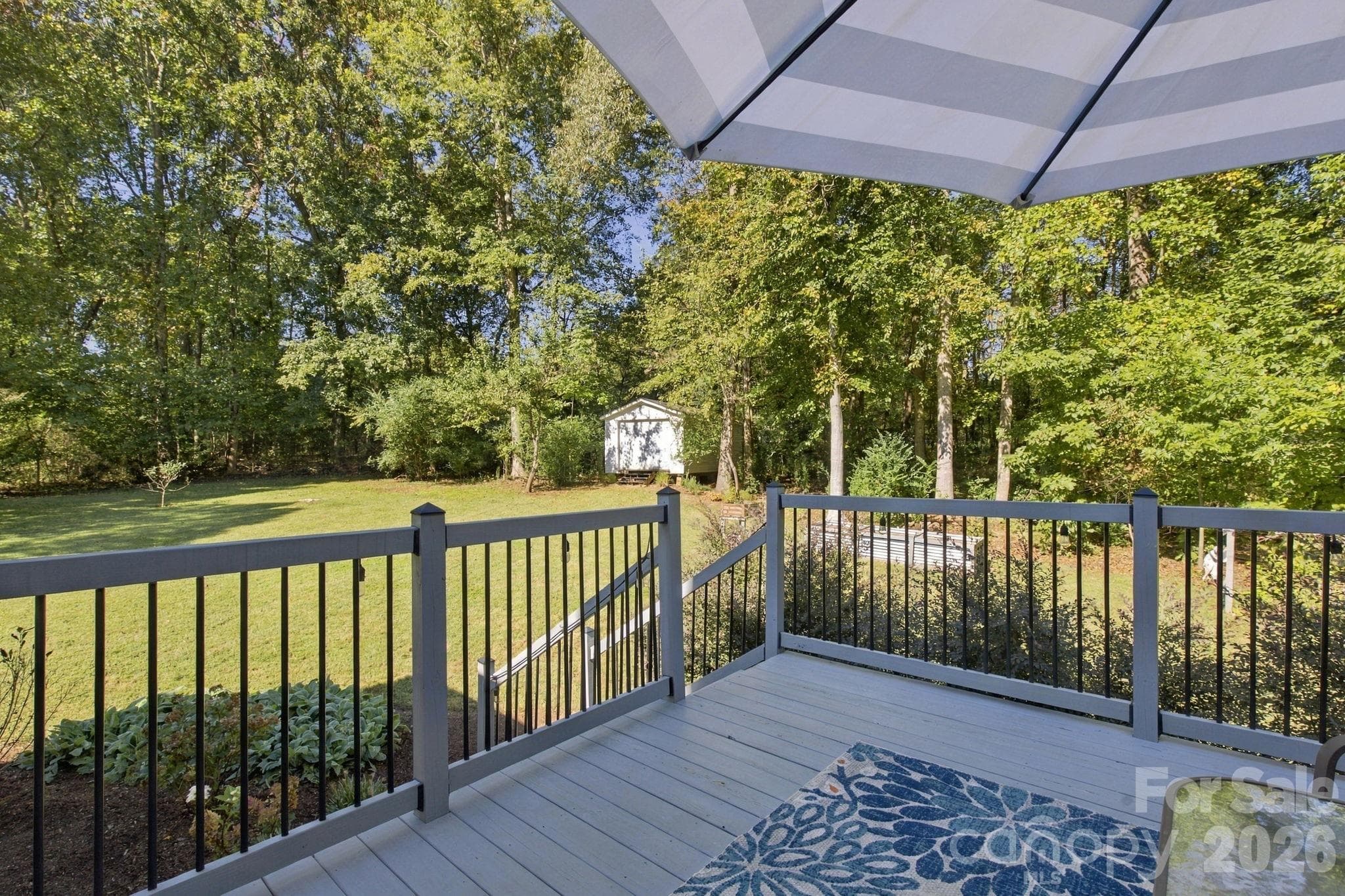 back deck/yard - 1270 Berra Place, Hickory