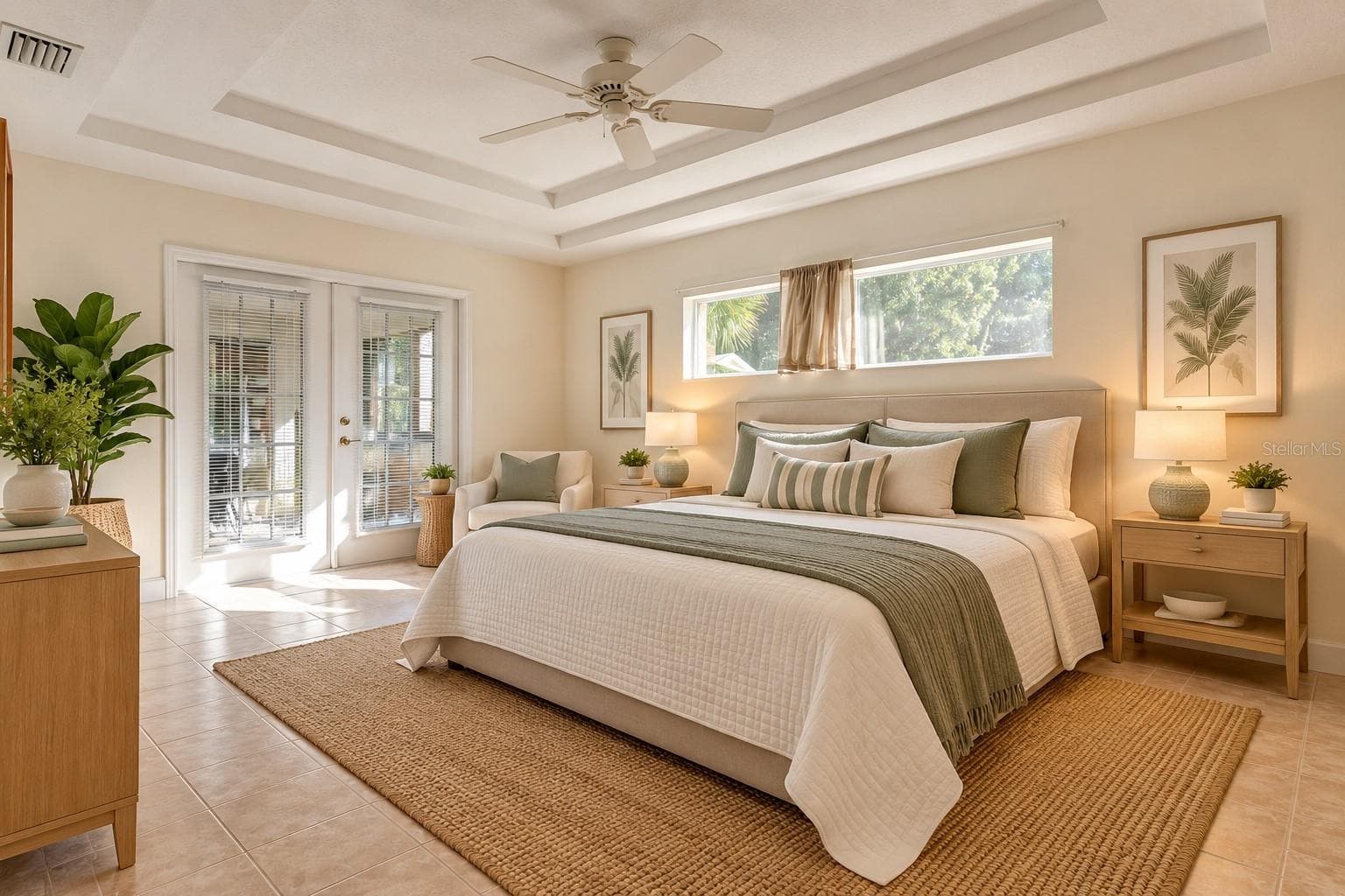 Primary Bedroom Staged - 751 CALLE GRANDE ST, ORMOND BEACH