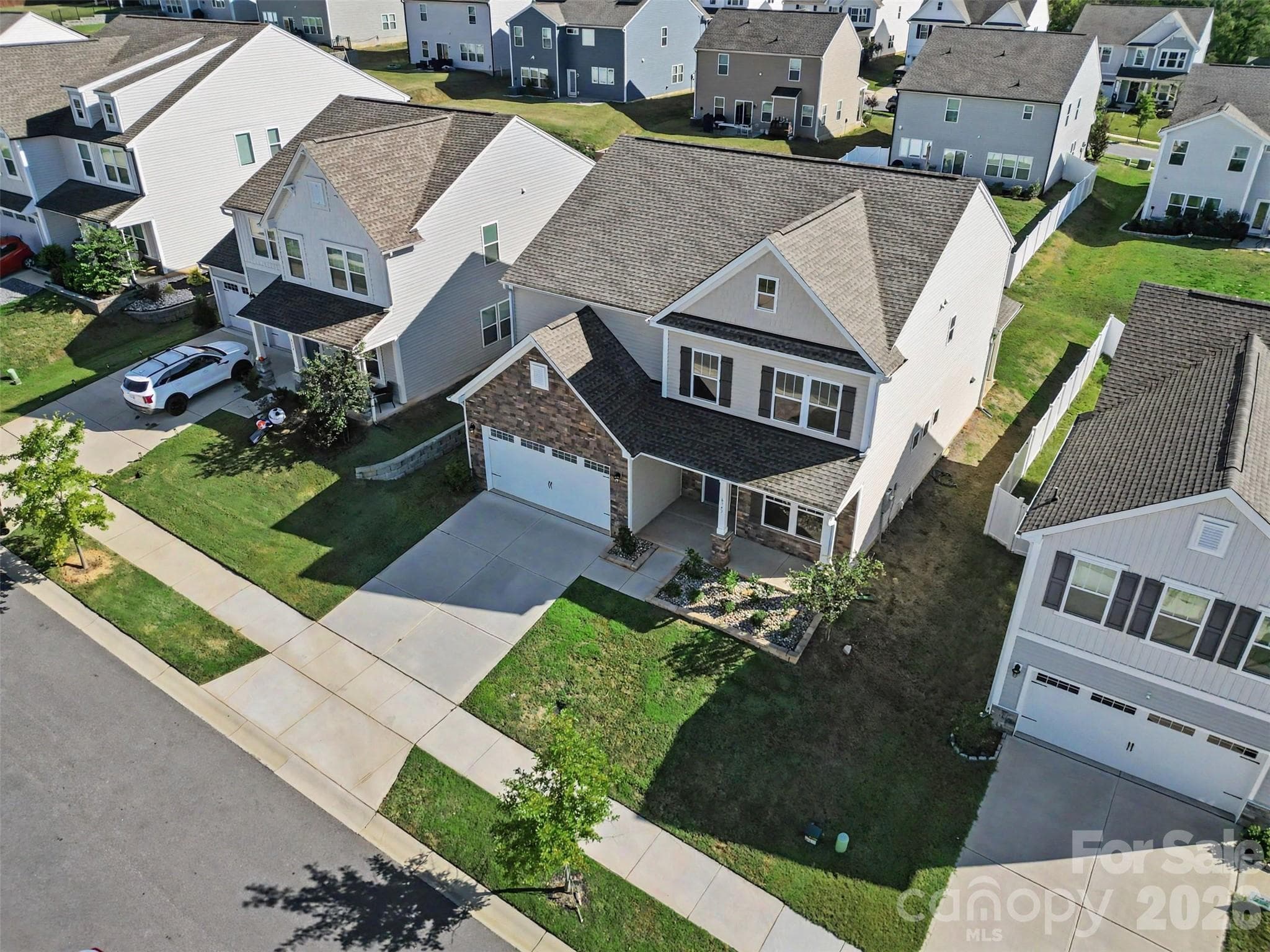 Aerial view of home - 6343 Clarisse Drive SW, Concord