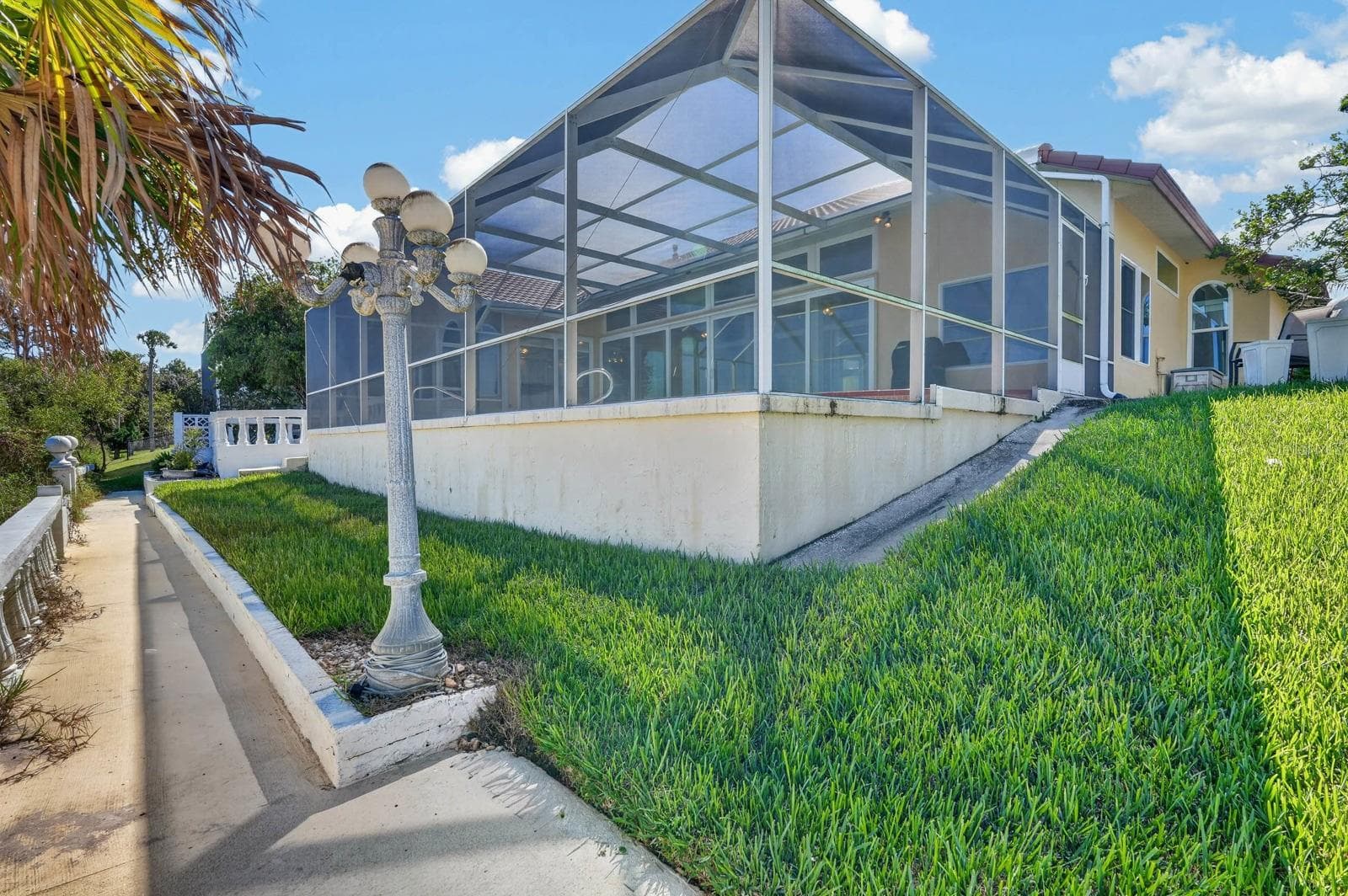 Exterior Terrace and Pool Enclosure - 74 COVINGTON LN, PALM COAST