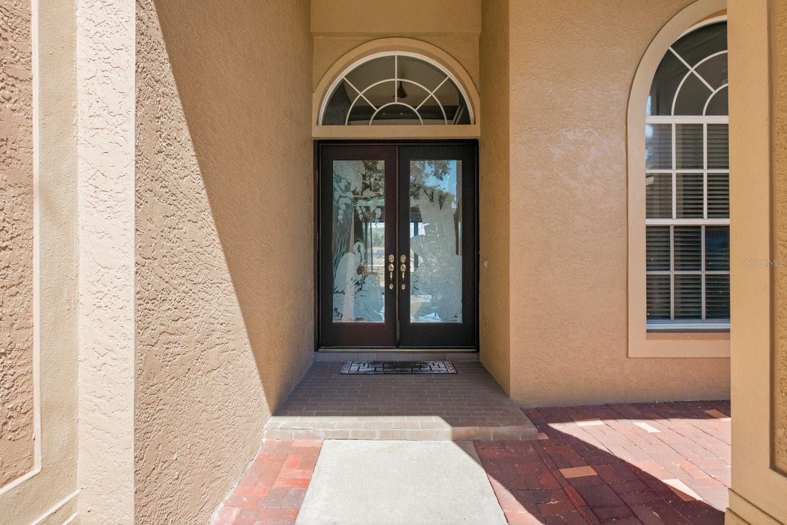 Beautiful Cut Glass Front Entry Doors - 3763 EXECUTIVE DR, PALM HARBOR