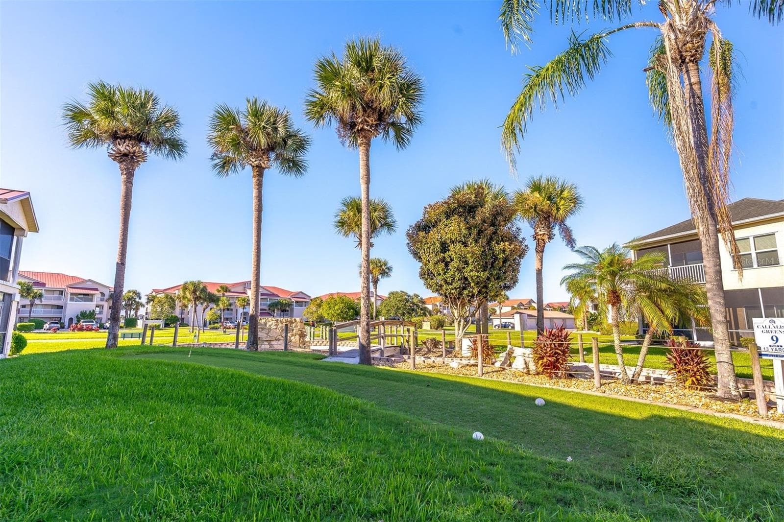 green area behind unit - 406 BOUCHELLE DR #103, NEW SMYRNA BEACH