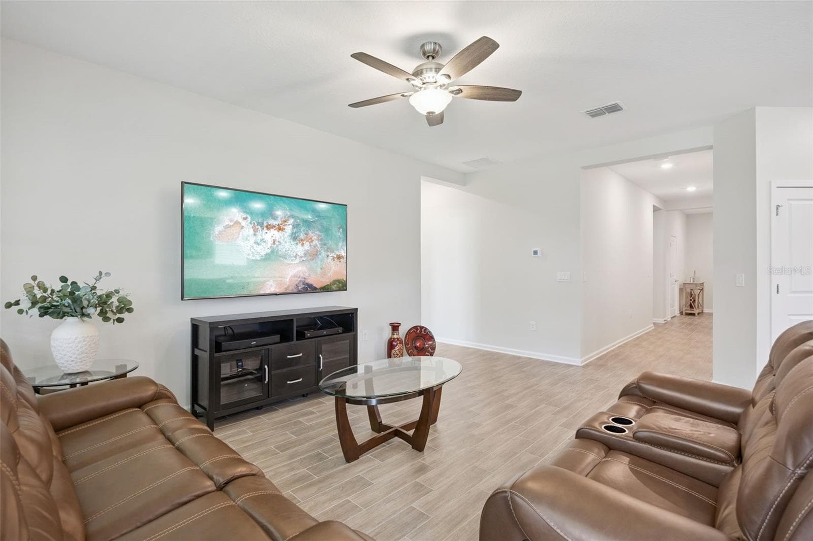 Living Room with Ceiling Fan - 5309 AMERSHAM LN, ST CLOUD
