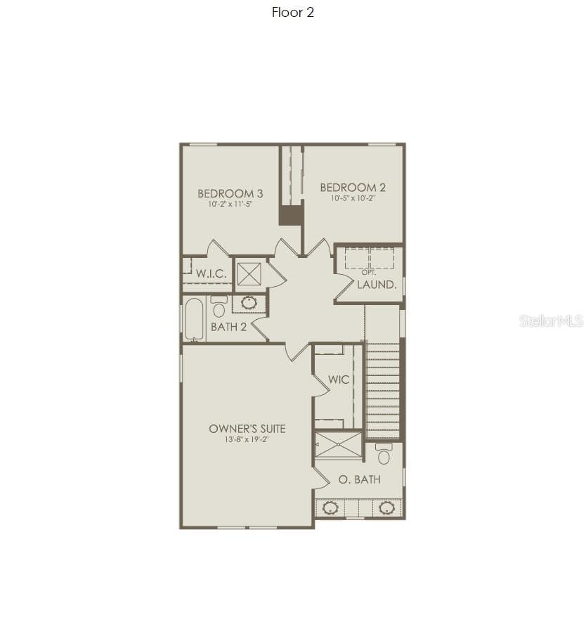 Floor Plan - Floor Two - 2628 CLEAR NIGHT AVENUE, KISSIMMEE