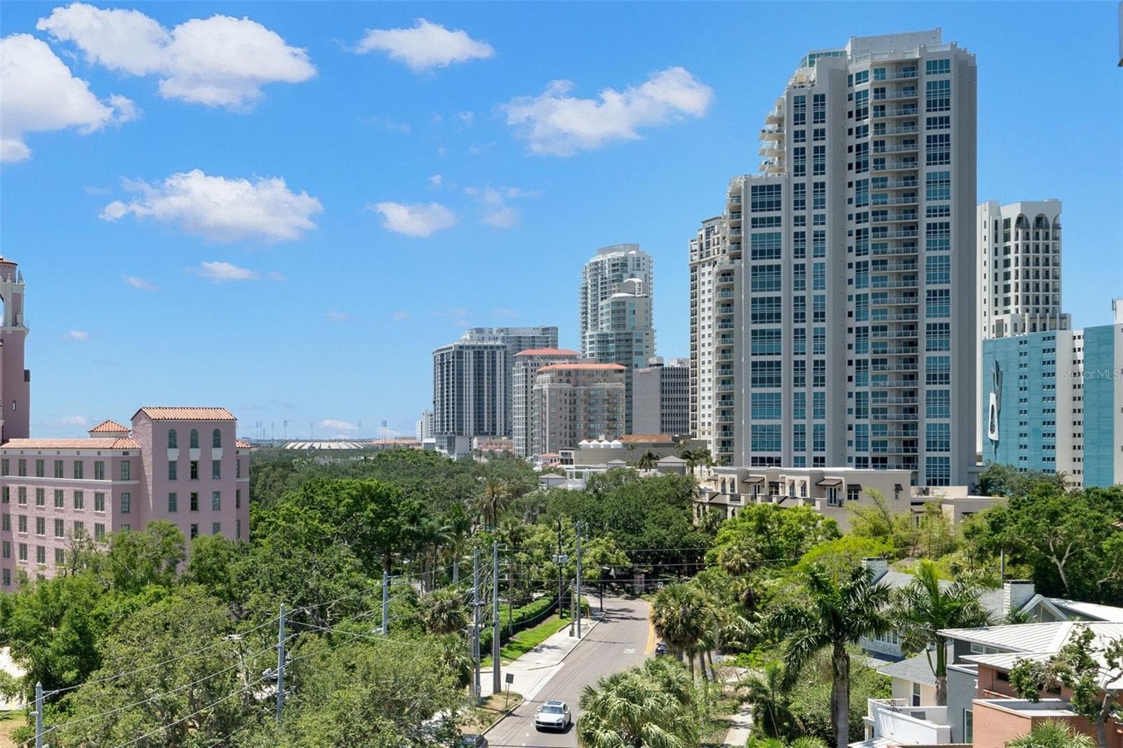 View of downtown St. Pete from the balcony - 700 BEACH DR NE #803, ST PETERSBURG