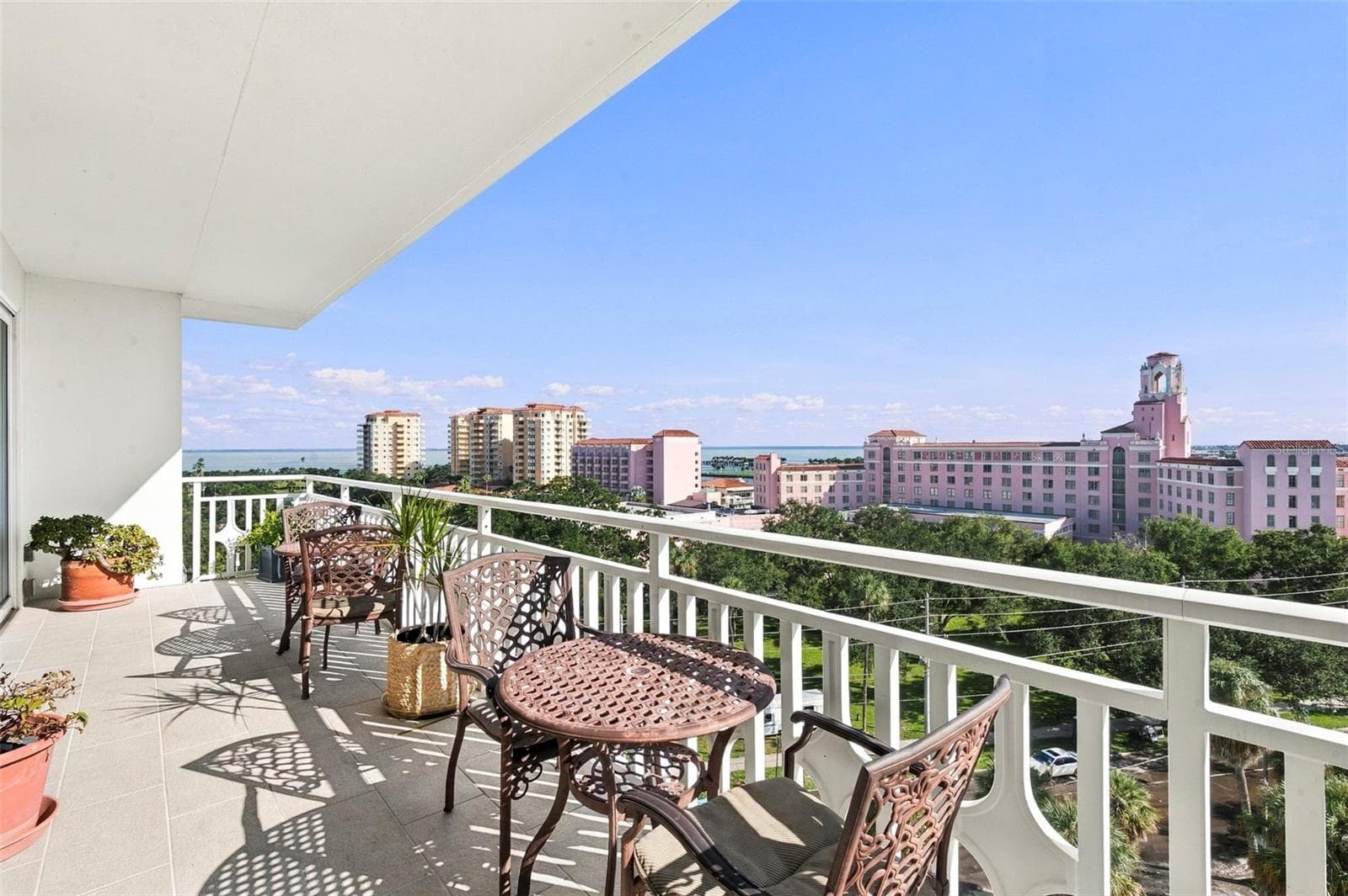 Balcony off of the Social Room - 700 BEACH DR NE #803, ST PETERSBURG