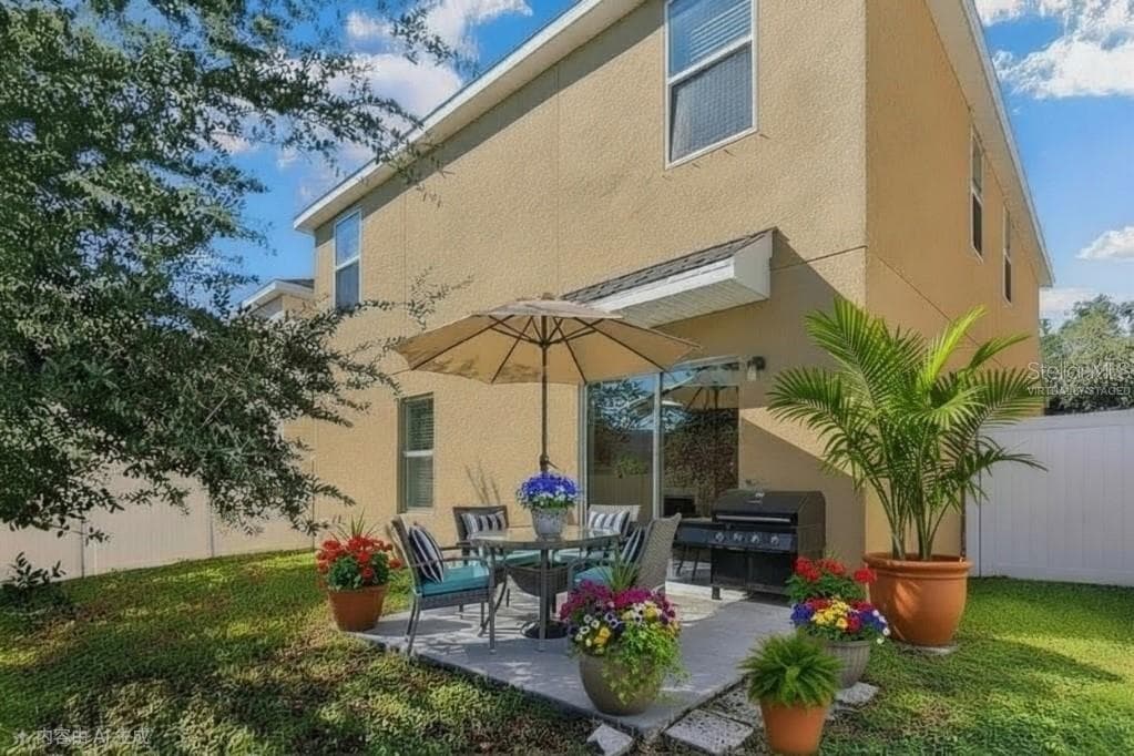 Back Yard -virtually staged - 5024 SAN PALERMO DR, BRADENTON
