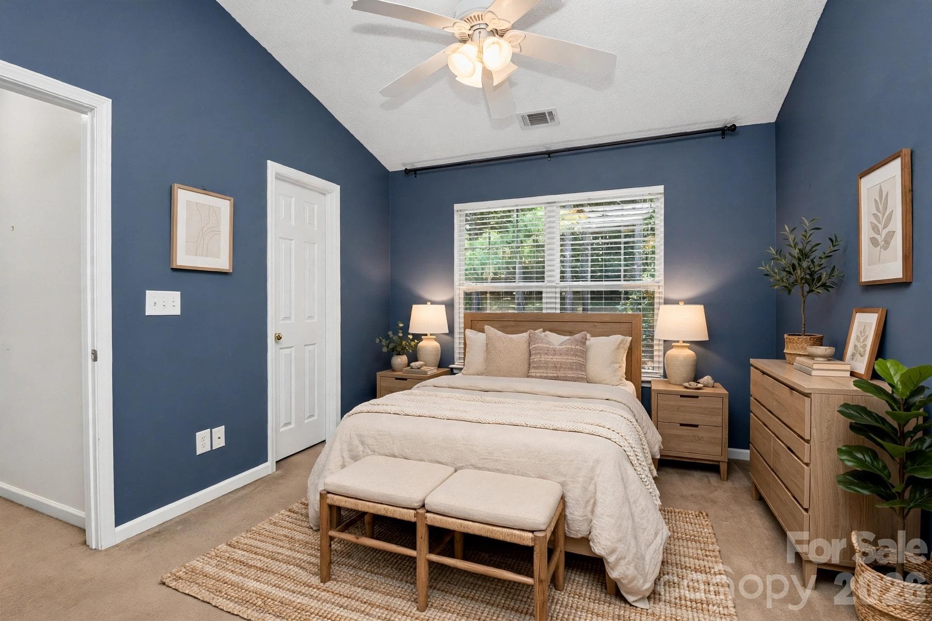 Bedroom — Virtually Staged - 16931 Greenlawn Hills Court, Charlotte