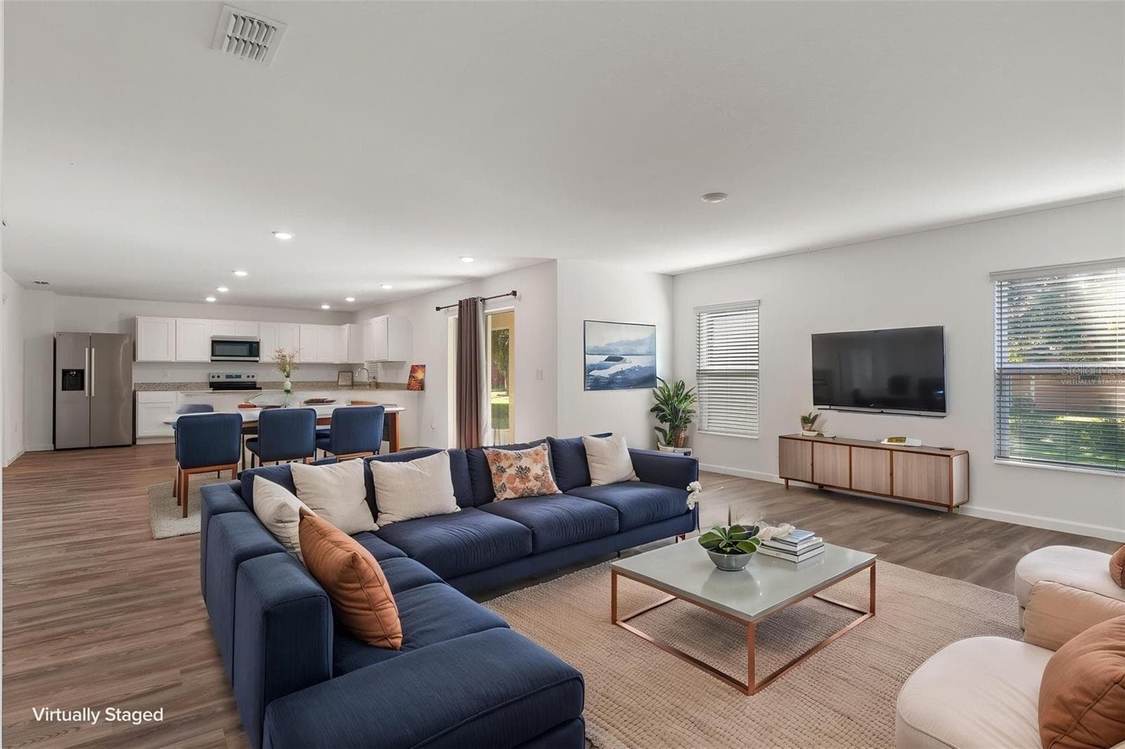 Virtually Staged Living Room - 35040 SMOKETREE LN, DADE CITY