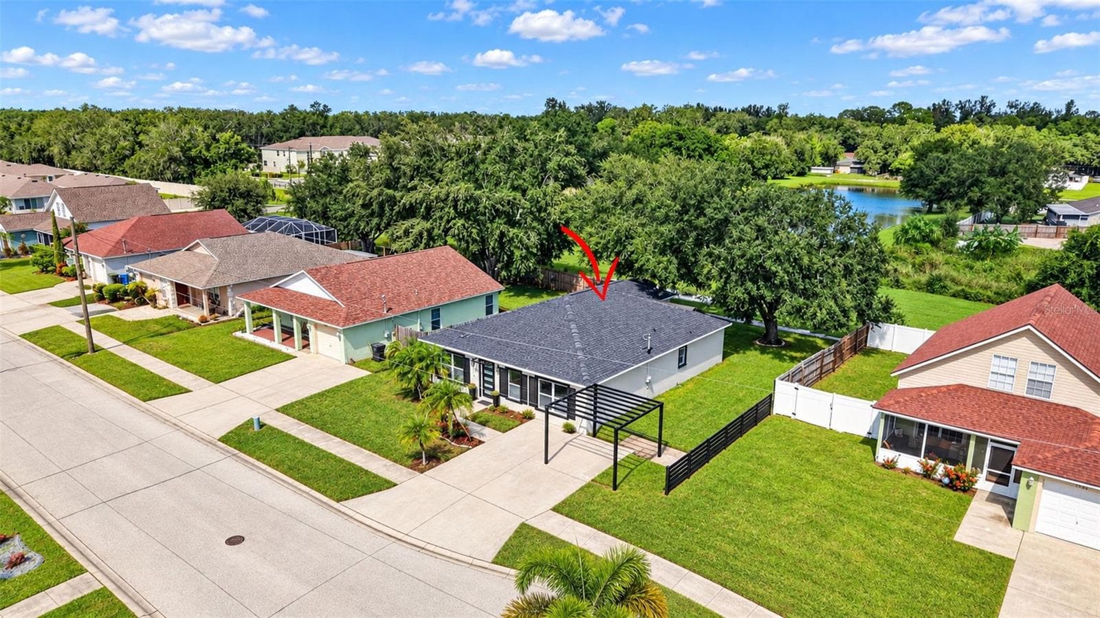 Front aerial view - 1210 CASA BONITA AVE, RUSKIN