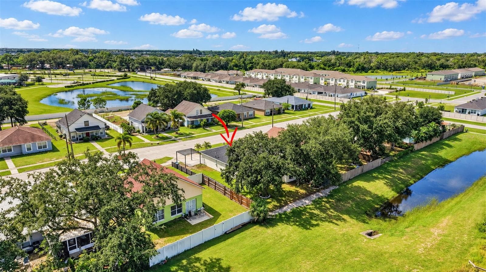 Back aerial view - 1210 CASA BONITA AVE, RUSKIN