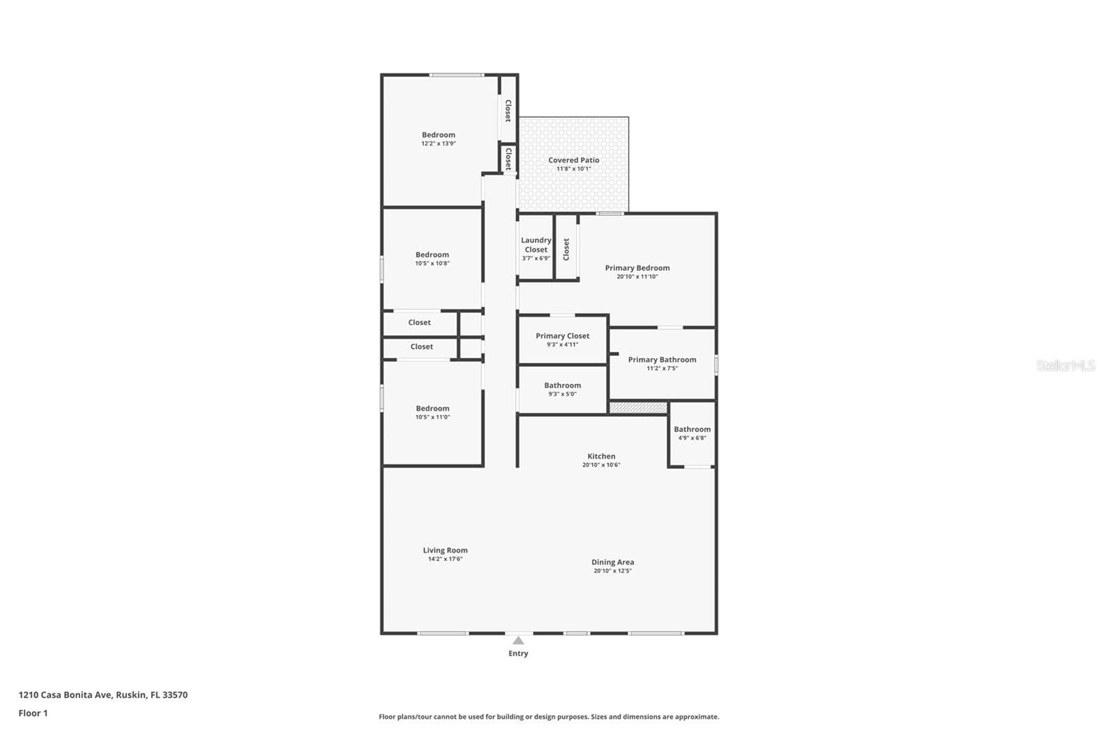 Floor Plan - 1210 CASA BONITA AVE, RUSKIN