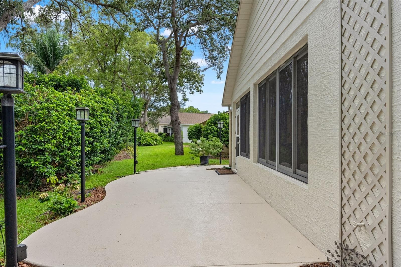 Back yard patio - 7350 ROSEMONT LN, SPRING HILL