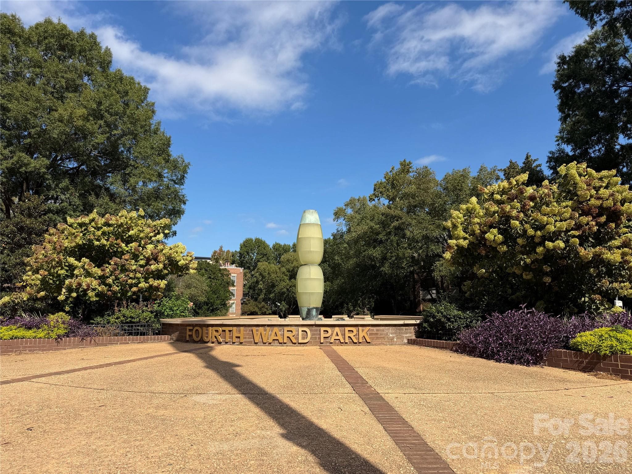 Main entrance to Fourth Ward Park - 423 W 8th Street, Charlotte