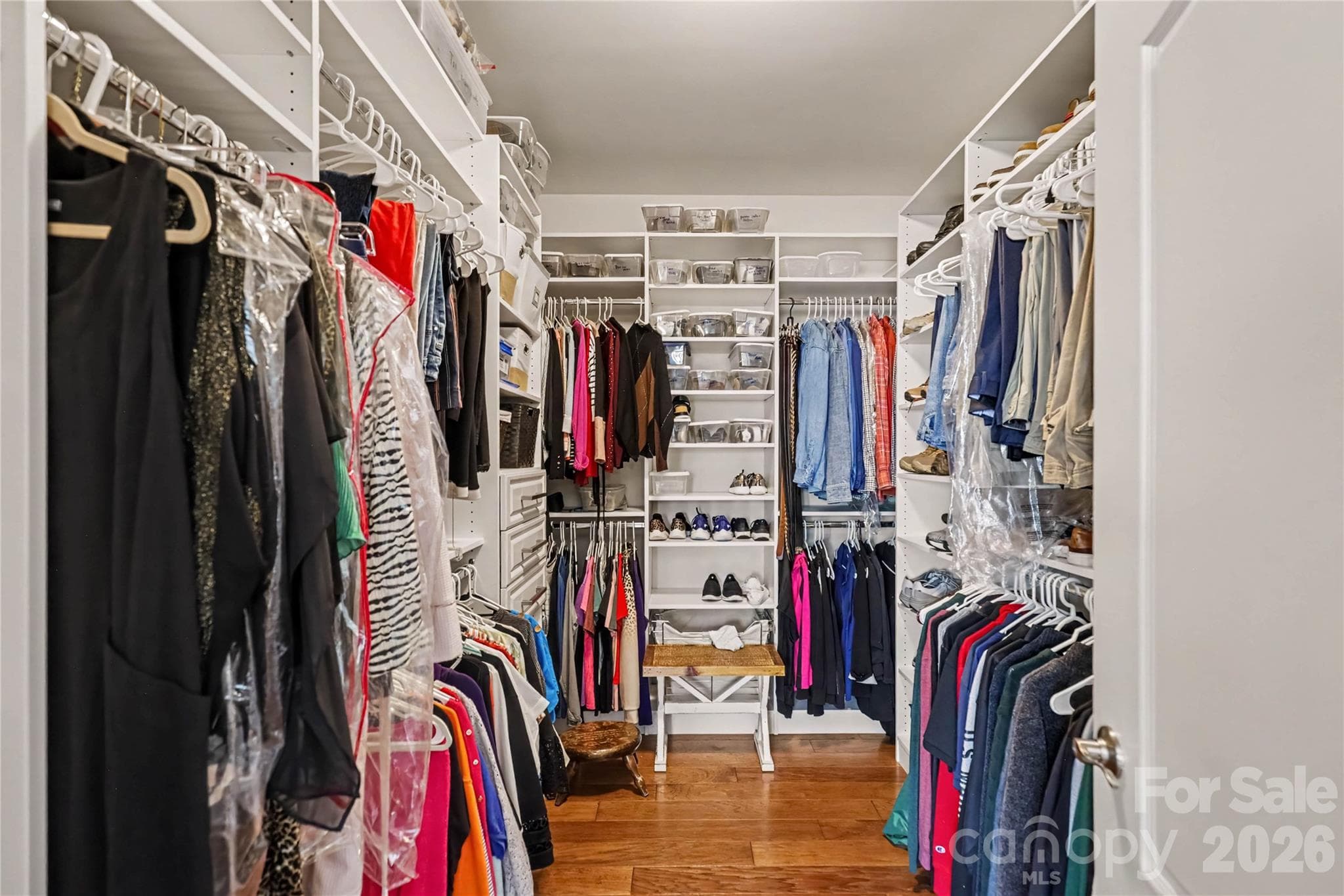 Custom walk-in closet in primary bedroom - 1567 Tranquility Boulevard, Lancaster