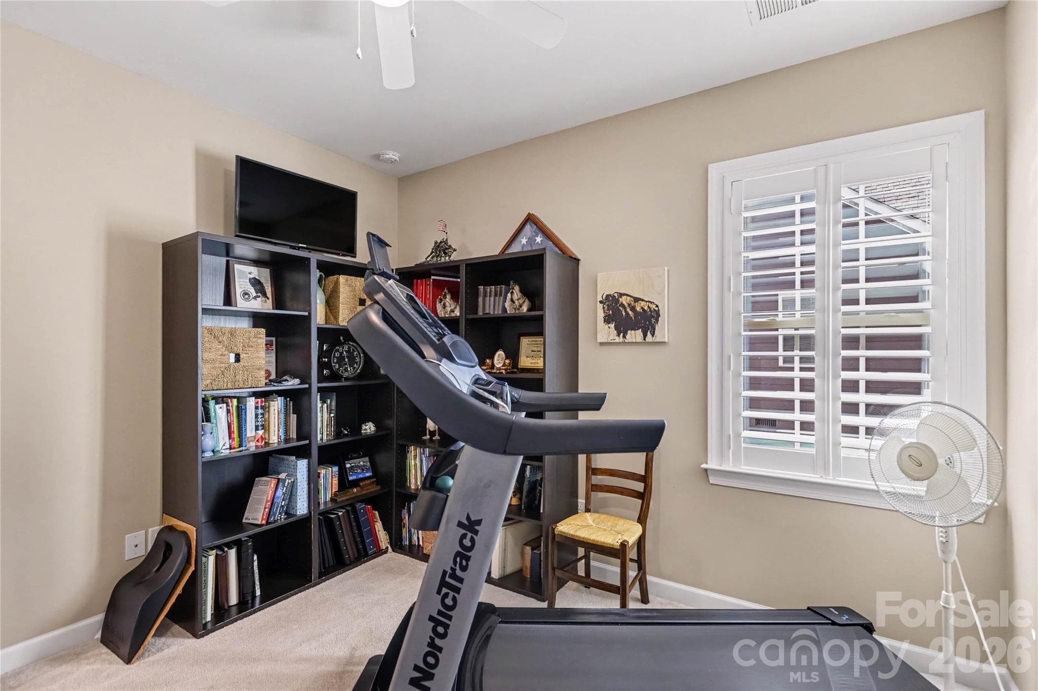 Bedroom 3 is currently used as workout room... it might also make a great hobby or game room. - 1567 Tranquility Boulevard, Lancaster