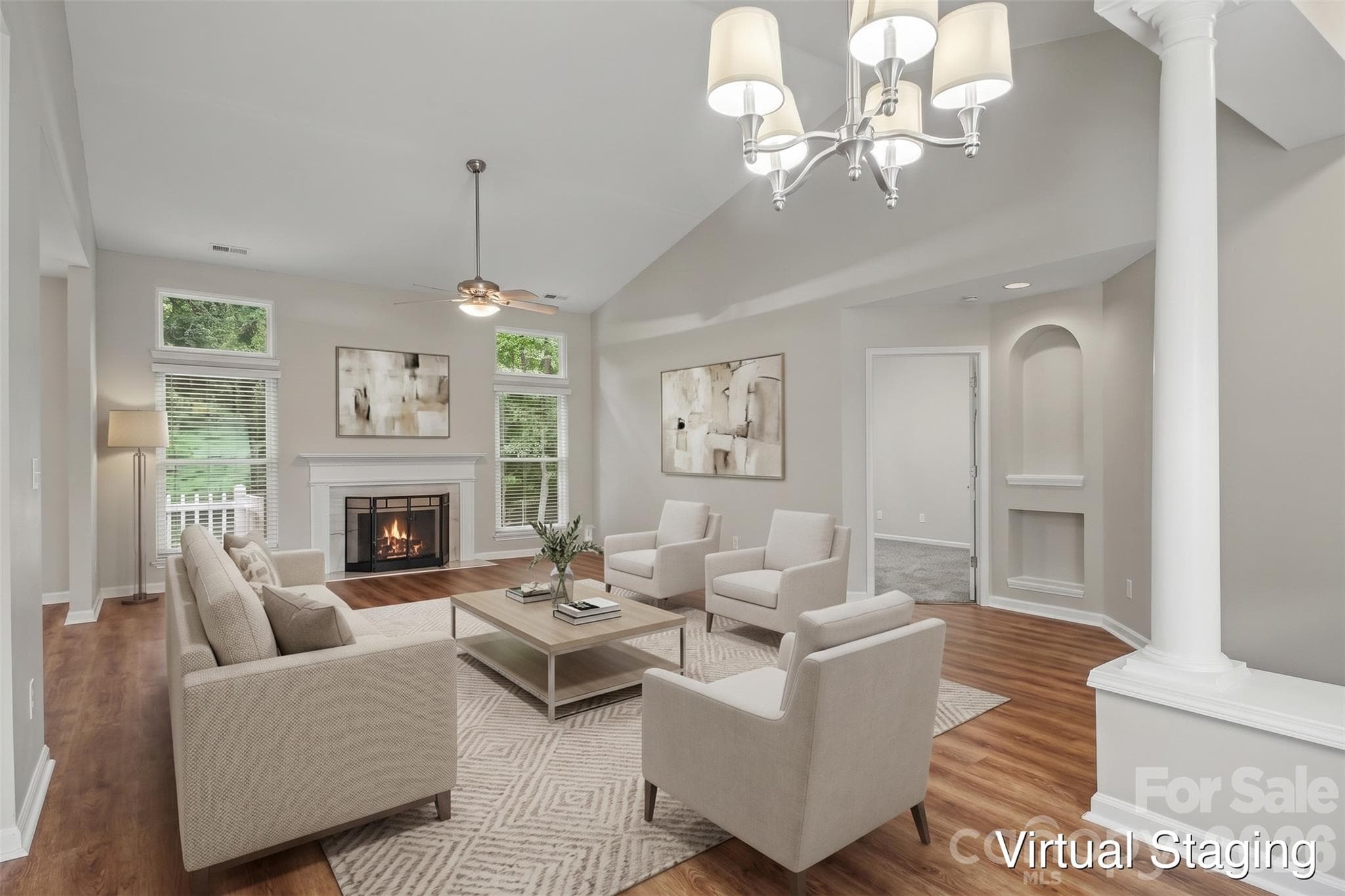 virtually staged - 16130 Amber Field Drive, Huntersville