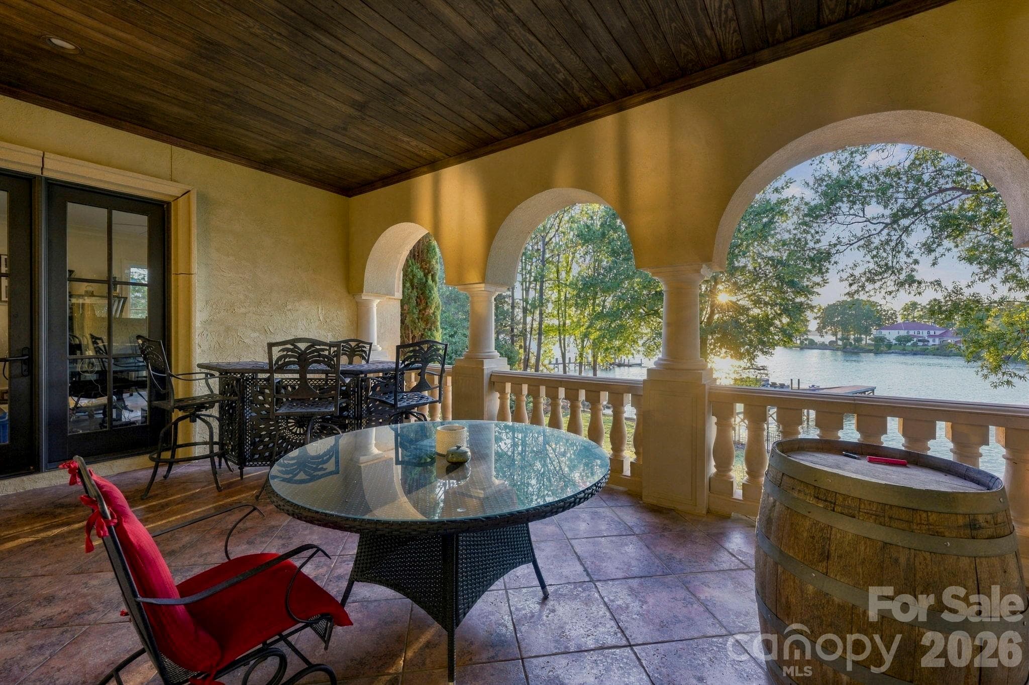 View from the upstairs deck accessible from bedroom 3 and upstairs bonus room! - 21215 Senlac Lane, Cornelius