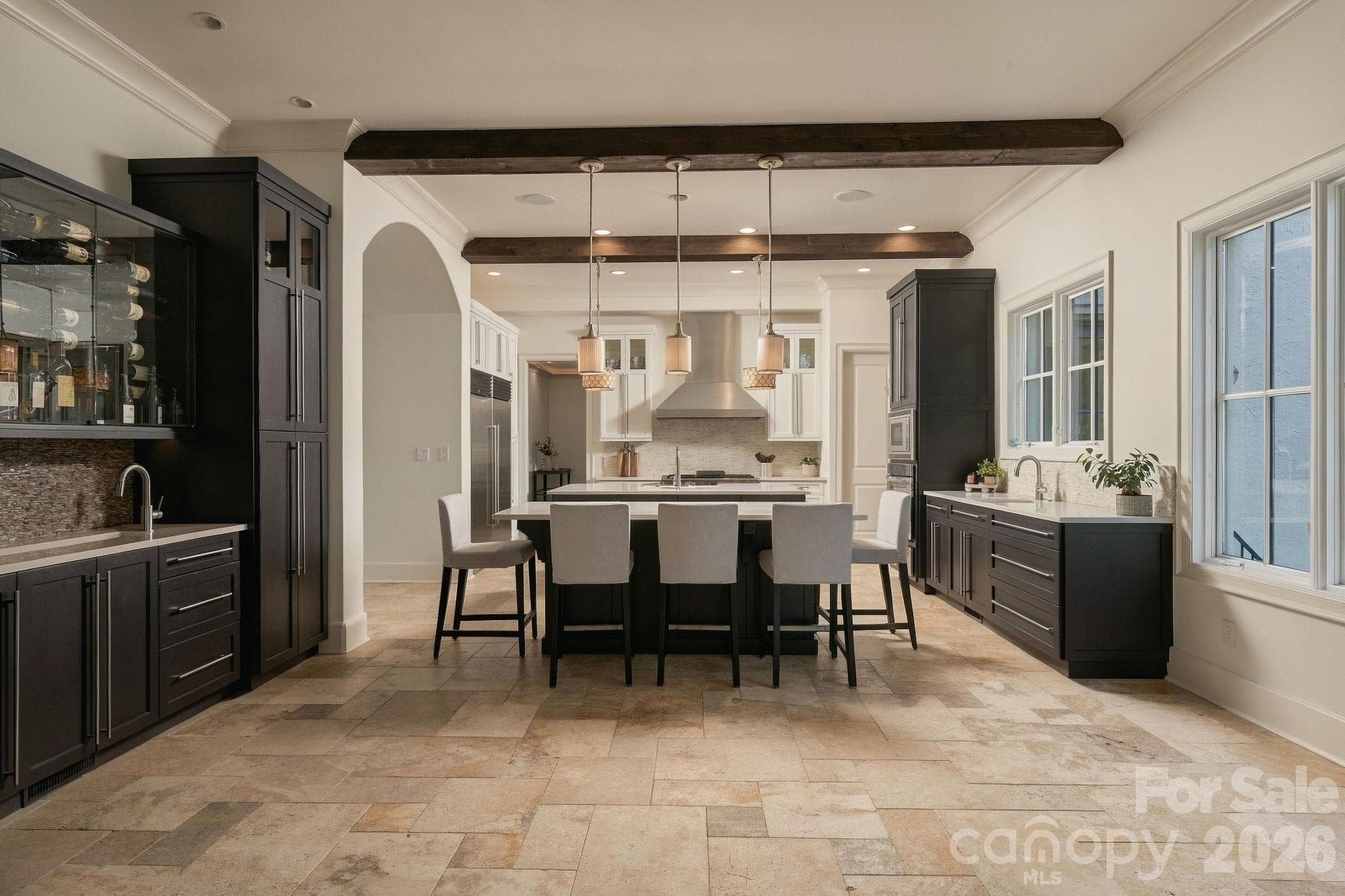 View from great room into the kitchen! - 21215 Senlac Lane, Cornelius