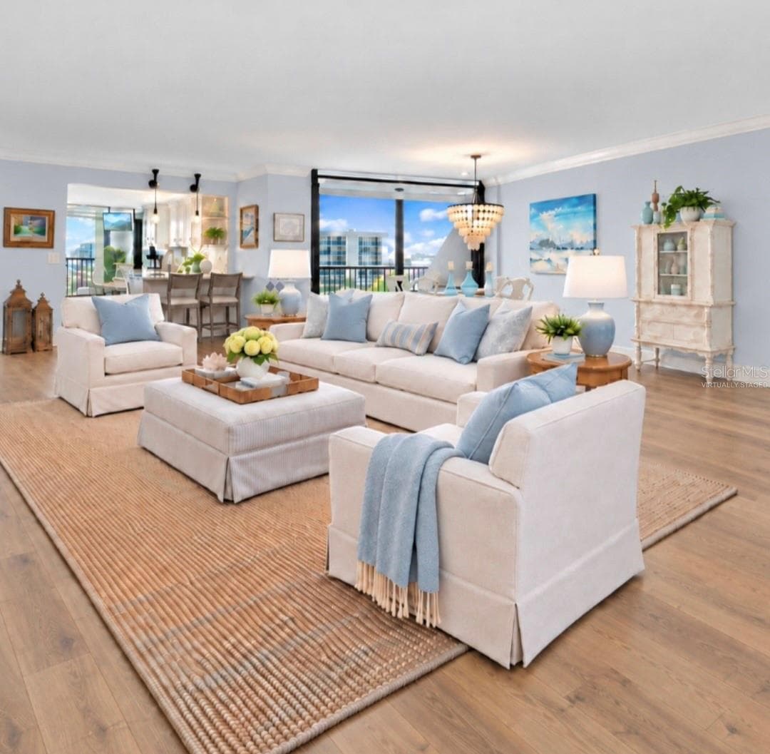 Virtually Staged. - 1660 GULF BLVD #706, CLEARWATER