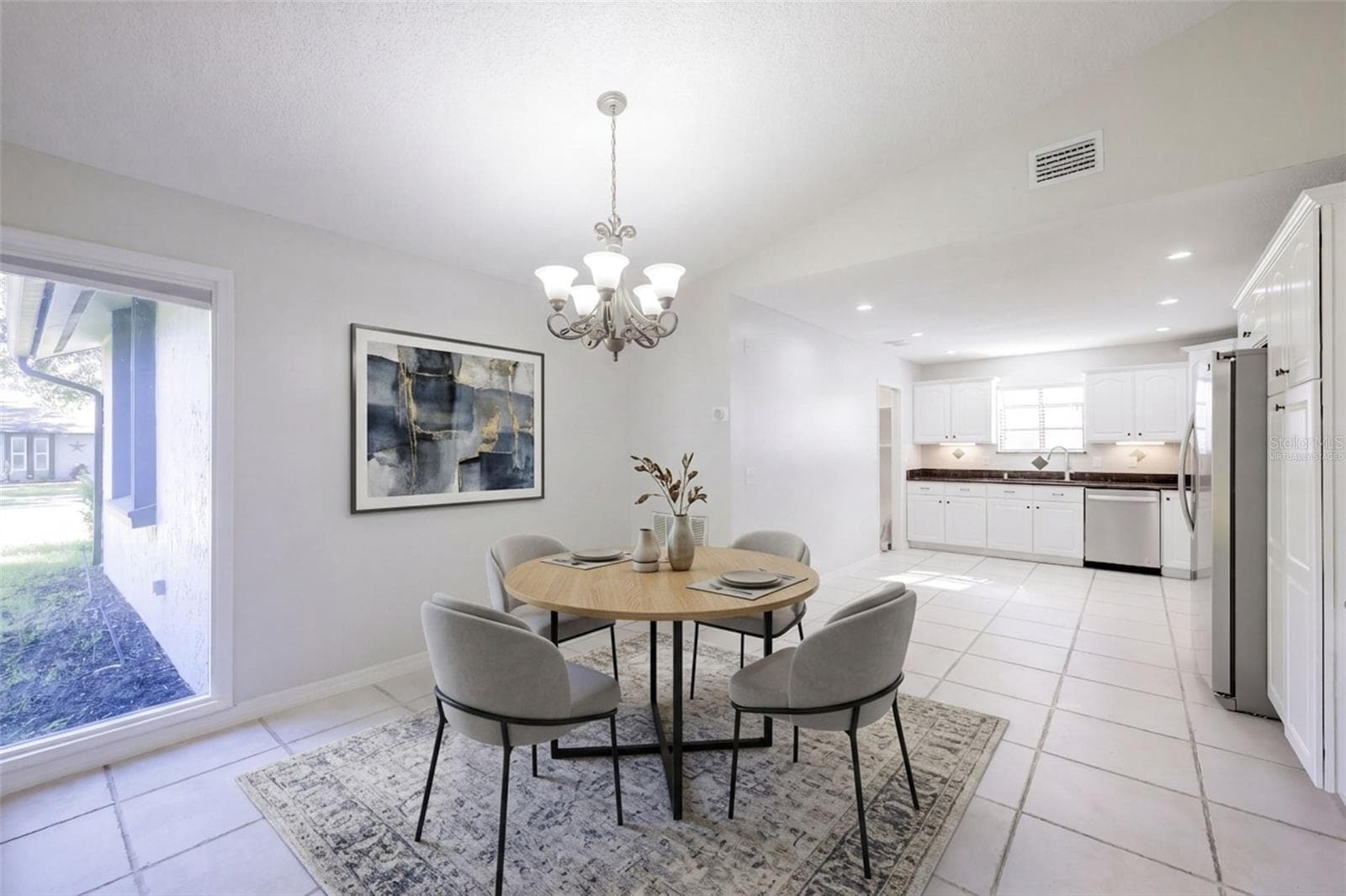 Eat-In Kitchen - Virtually Staged - 954 NIBLICK DR, CASSELBERRY