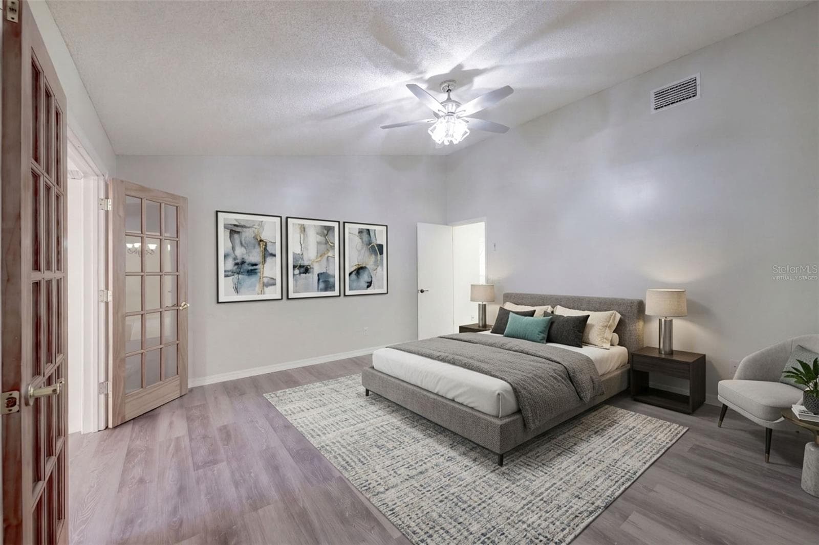 Master Bedroom - Virtually Staged - 954 NIBLICK DR, CASSELBERRY