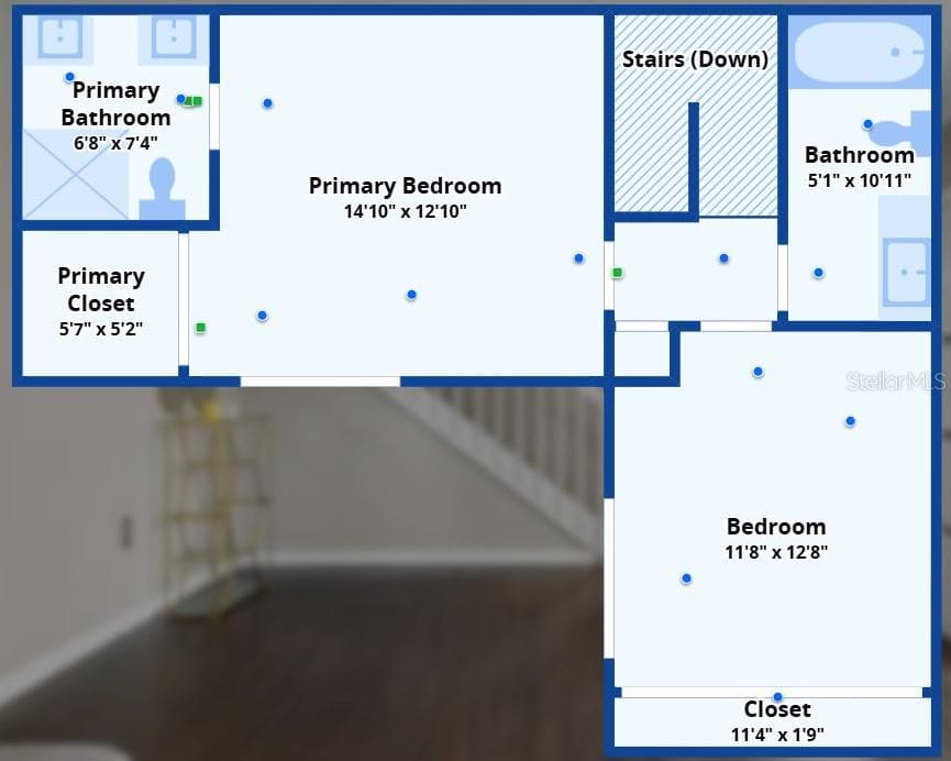 Floor plan 2nd floor - 5278 MIDDLE CT #114, ORLANDO
