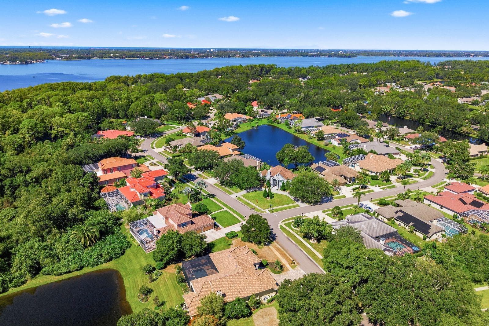 Aerial view Flood zone X - 3763 EXECUTIVE DR, PALM HARBOR