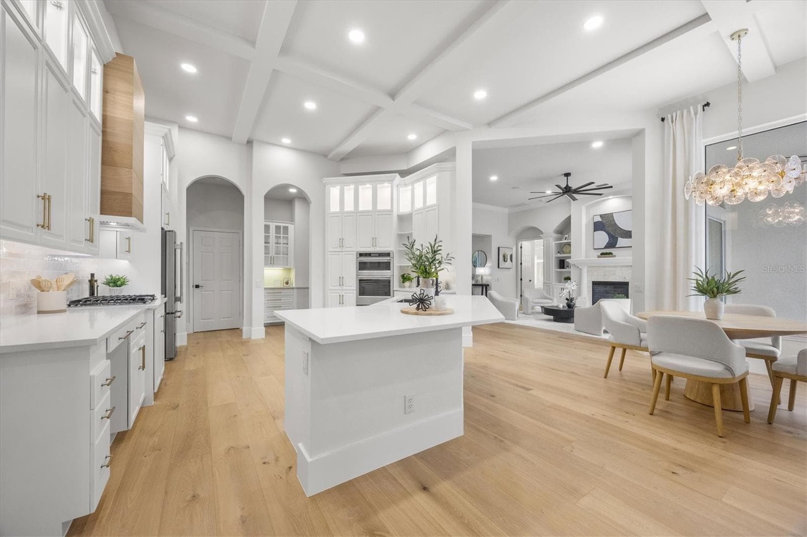 Kitchen Island and Dining Area - 6922 STANHOPE PL, UNIVERSITY PARK