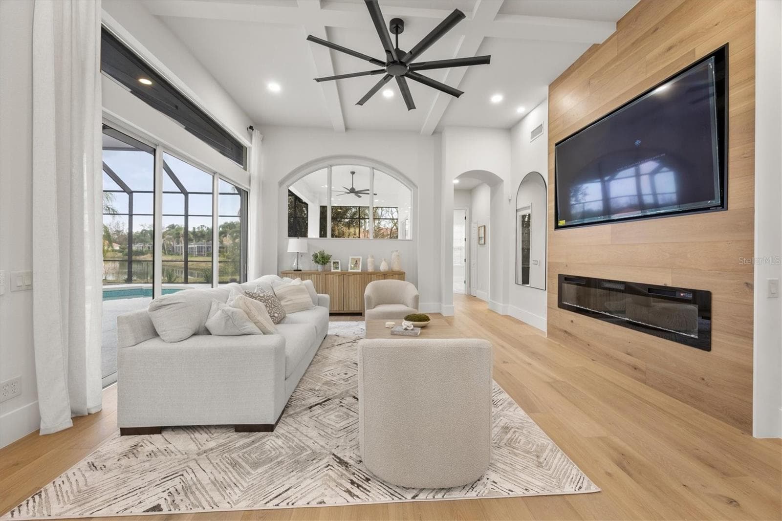 Family Room Feature has Electric Fireplace - 6922 STANHOPE PL, UNIVERSITY PARK