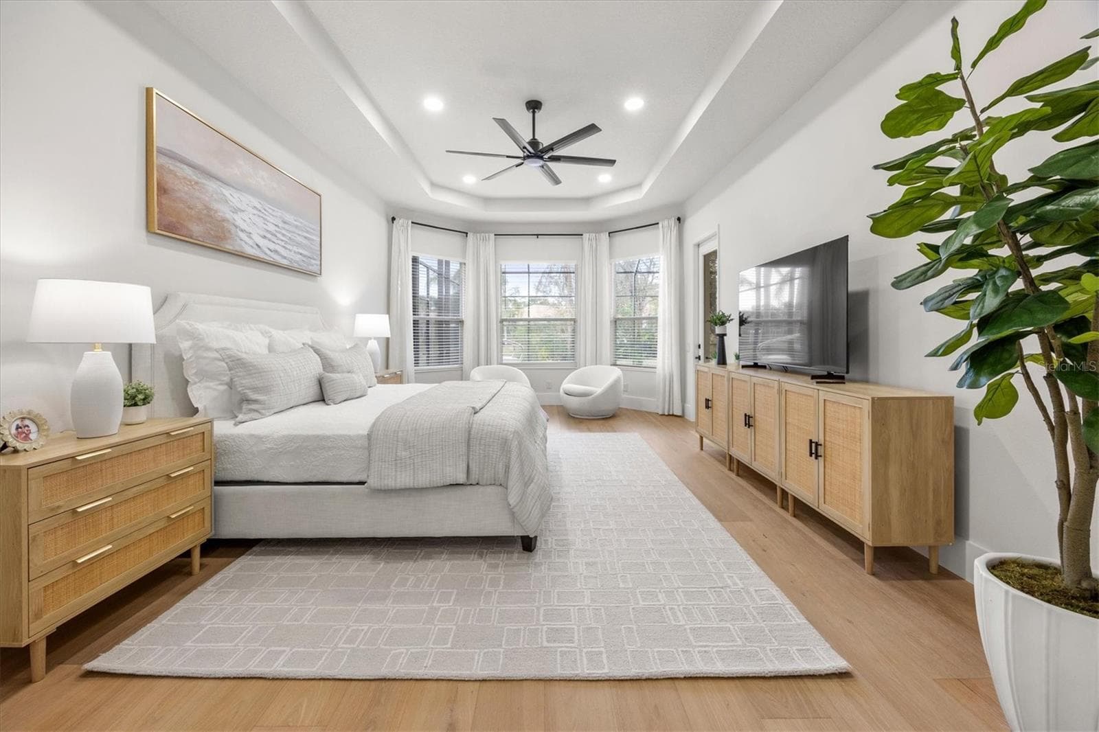 Primary Suite Bedroom and Seating Area - 6922 STANHOPE PL, UNIVERSITY PARK
