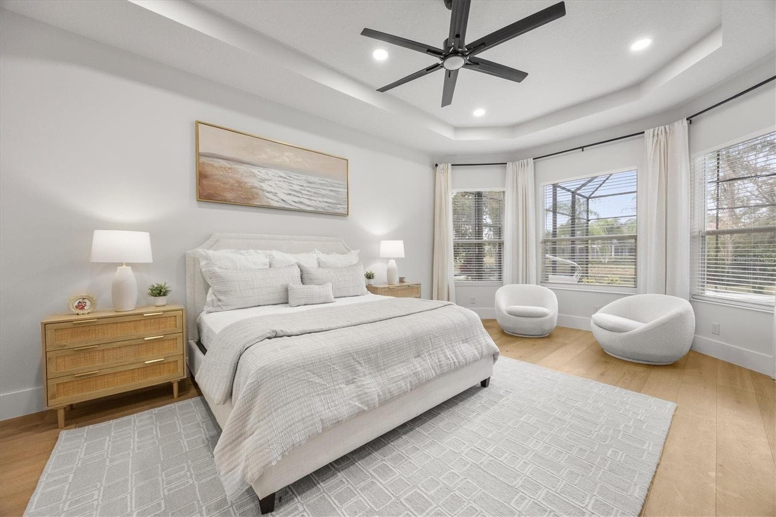 Primary Suite Bedroom and Seating Area - 6922 STANHOPE PL, UNIVERSITY PARK